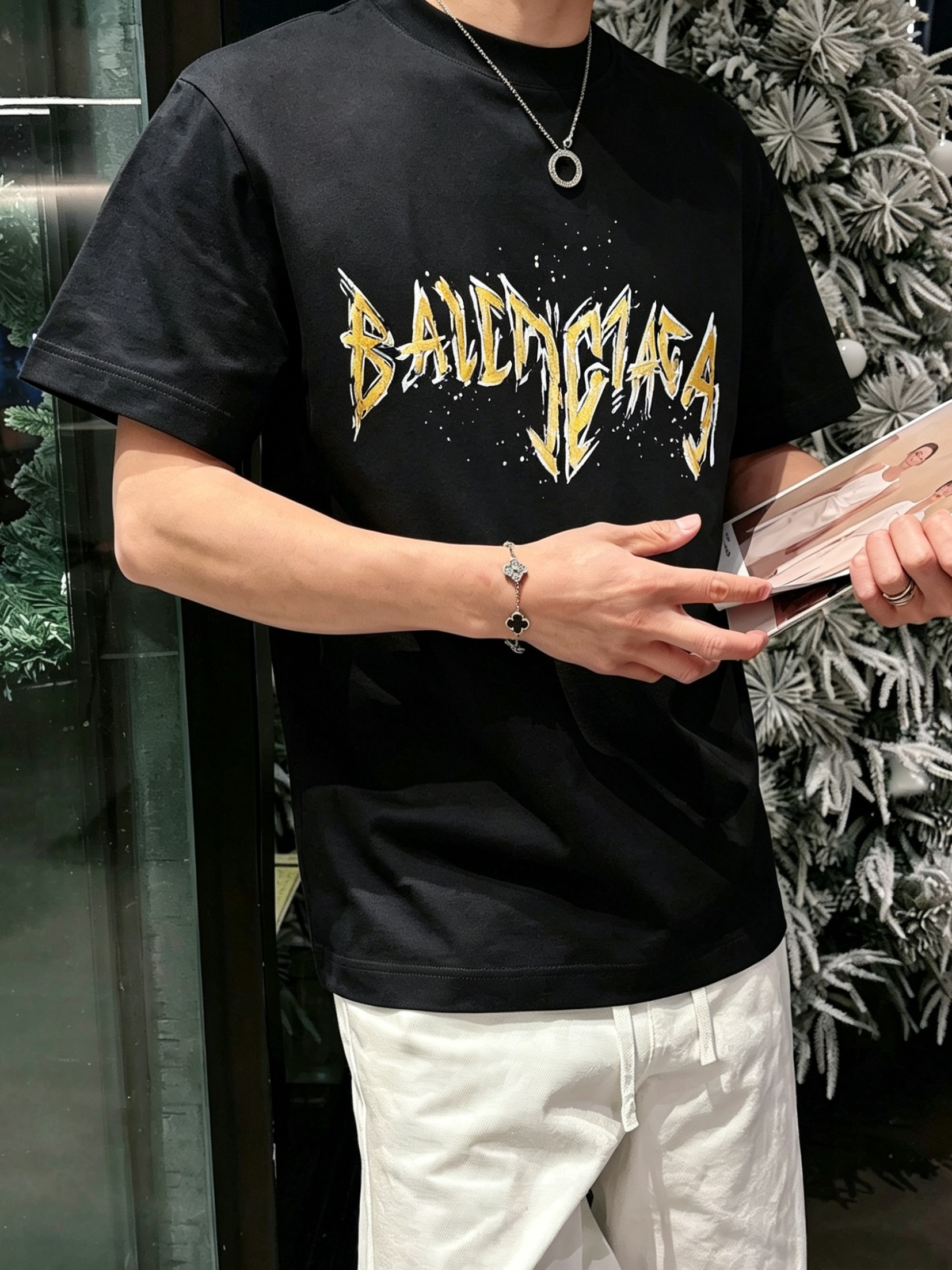 Bal*nciaga 巴黎世家2026春夏新款原单男士圆领短袖T恤 专柜同步售卖 ✨✨高端品质 高版本 