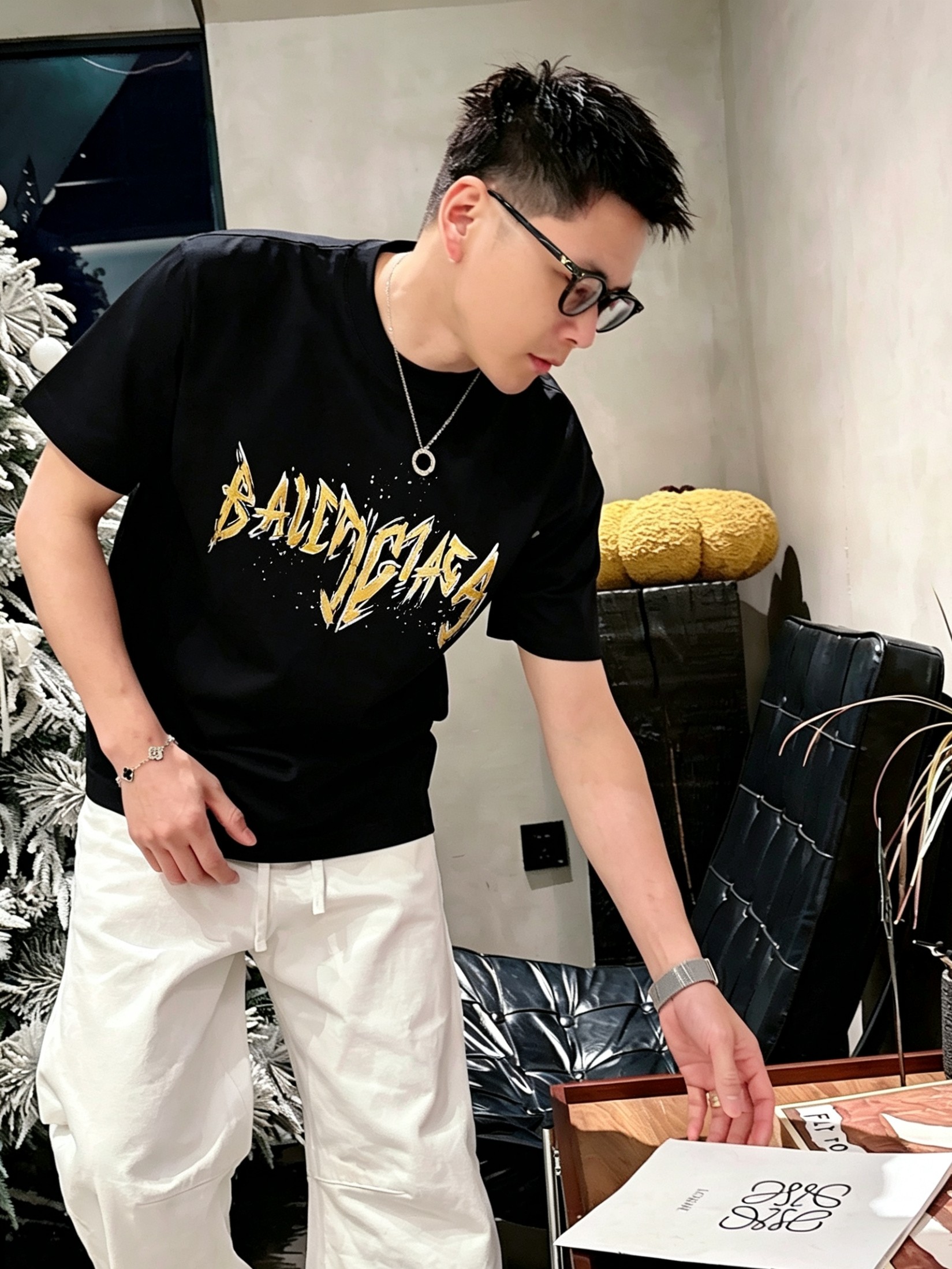 Bal*nciaga 巴黎世家2026春夏新款原单男士圆领短袖T恤 专柜同步售卖 ✨✨高端品质 高版本 