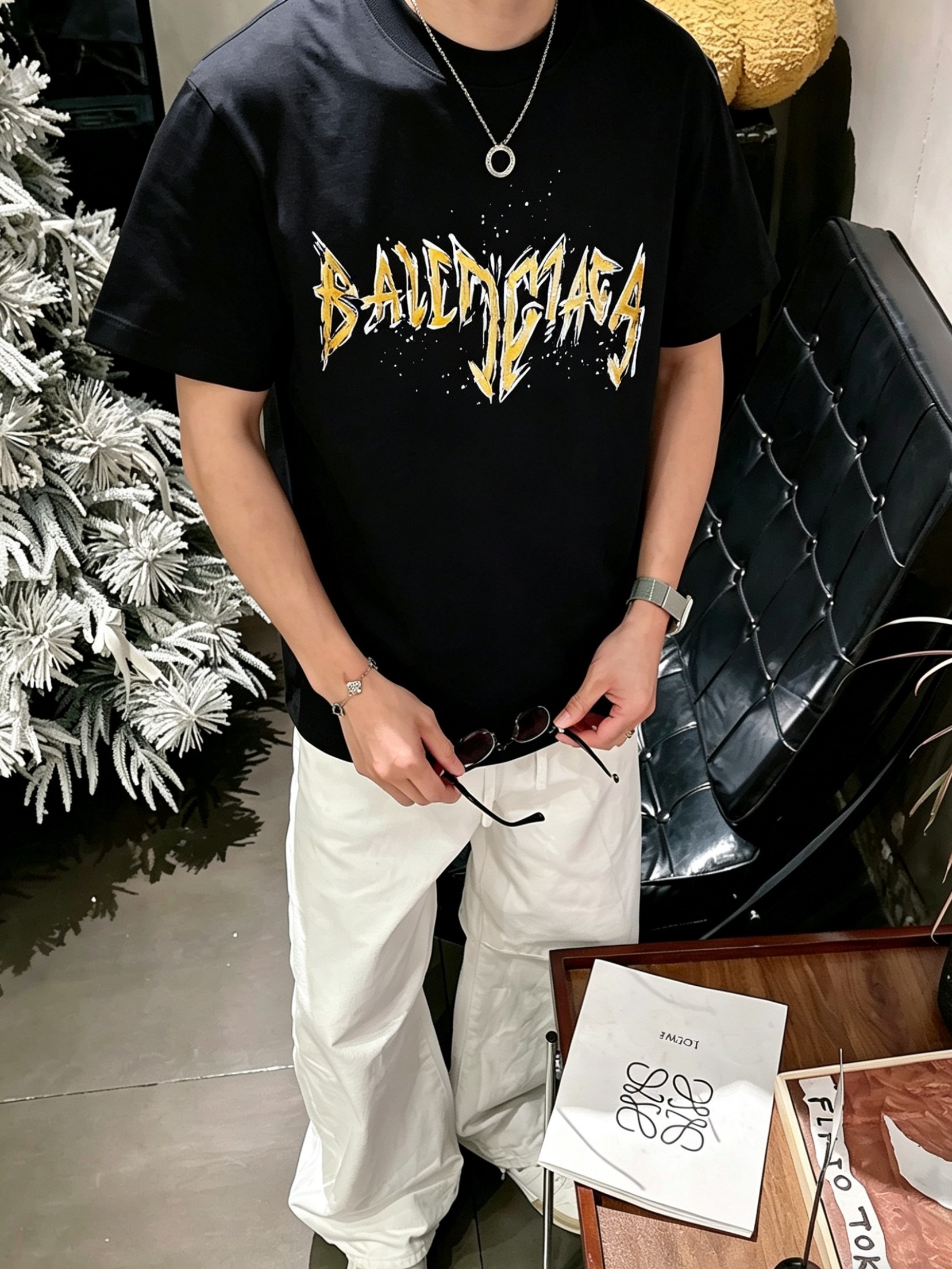 Bal*nciaga 巴黎世家2026春夏新款原单男士圆领短袖T恤 专柜同步售卖 ✨✨高端品质 高版本 