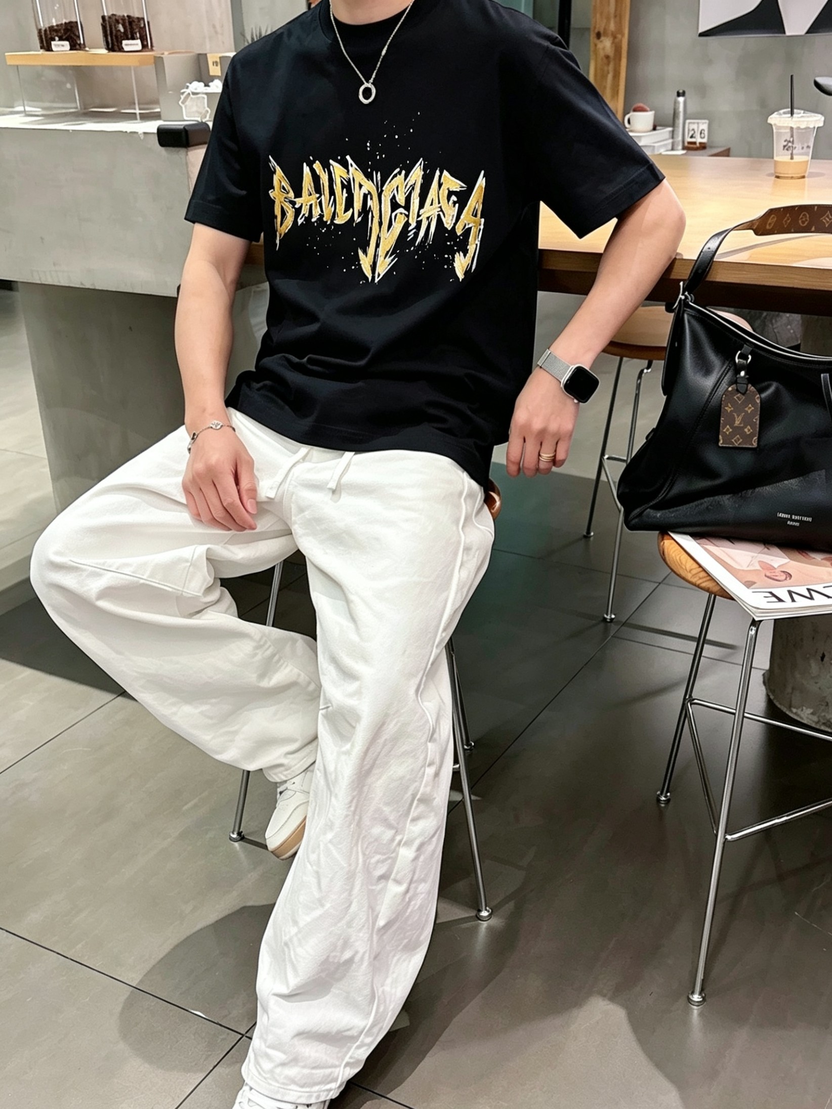 Bal*nciaga 巴黎世家2026春夏新款原单男士圆领短袖T恤 专柜同步售卖 ✨✨高端品质 高版本 