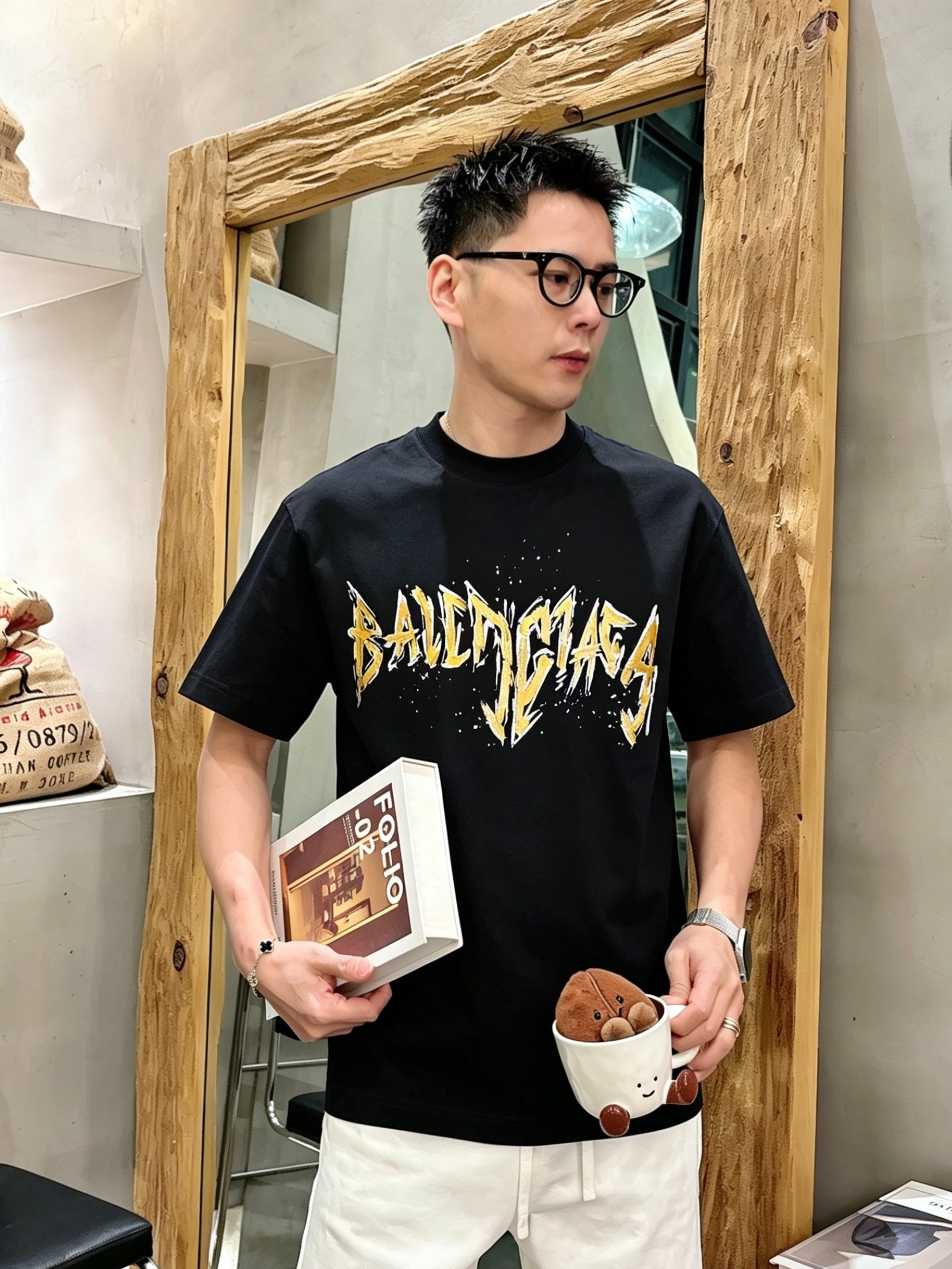 Bal*nciaga 巴黎世家2026春夏新款原单男士圆领短袖T恤 专柜同步售卖 ✨✨高端品质 高版本 