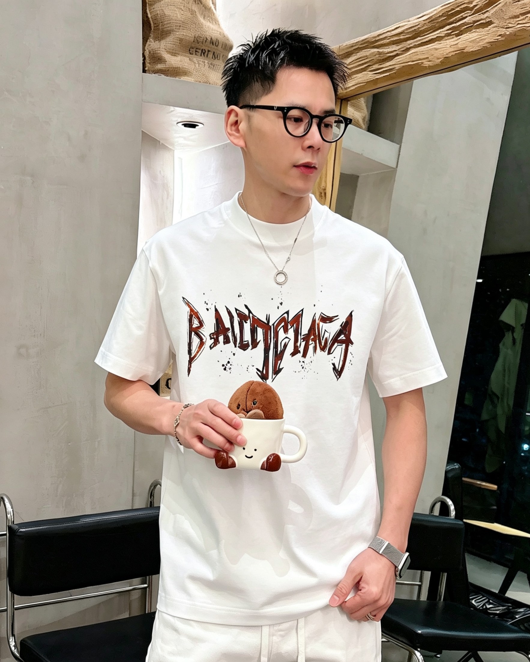 Bal*nciaga 巴黎世家2026春夏新款原单男士圆领短袖T恤 专柜同步售卖 ✨✨高端品质 高版本 