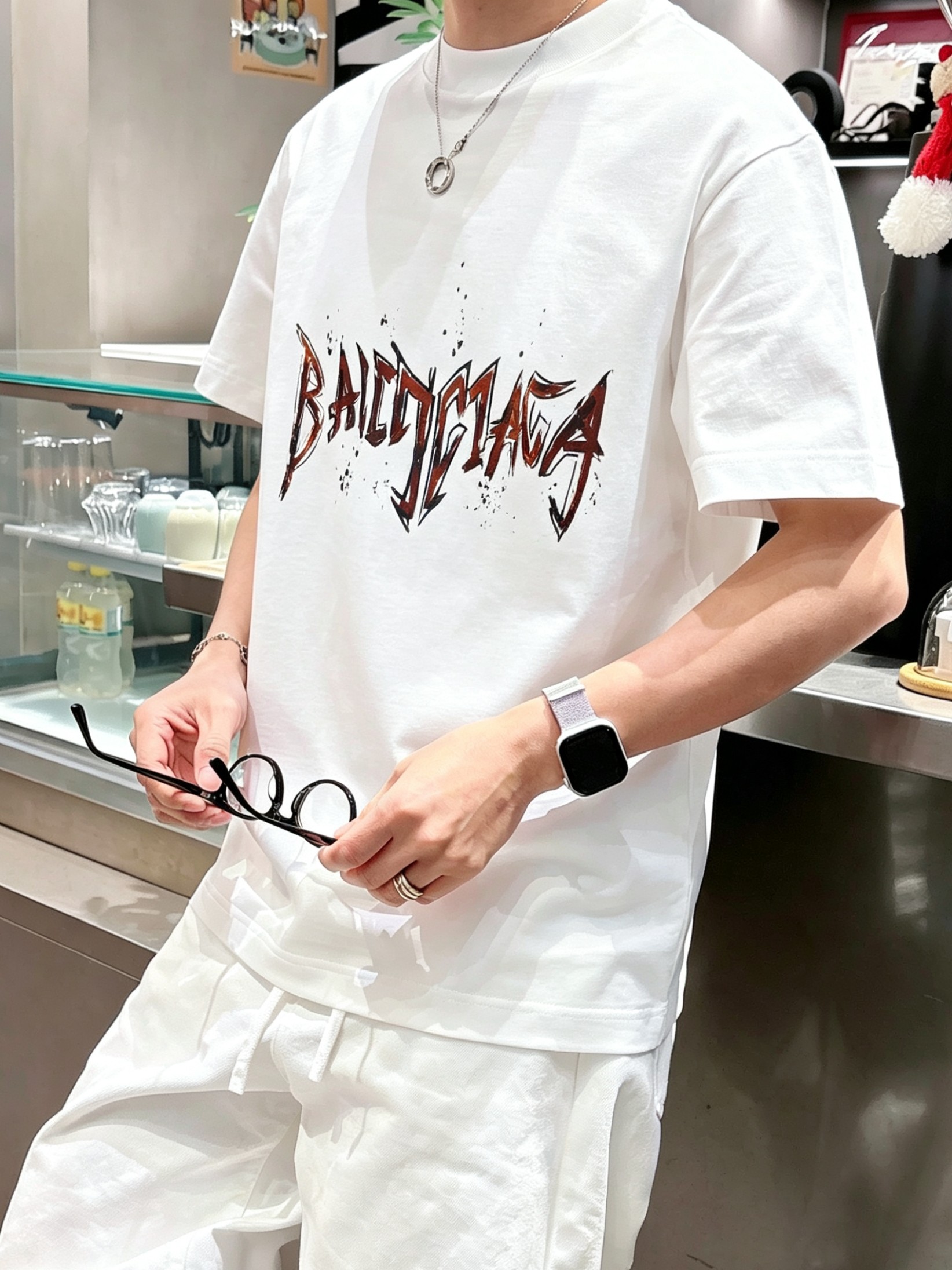 Bal*nciaga 巴黎世家2026春夏新款原单男士圆领短袖T恤 专柜同步售卖 ✨✨高端品质 高版本 