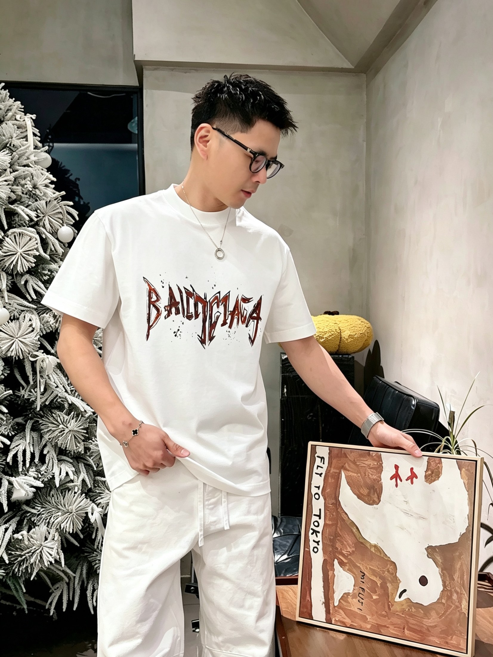 Bal*nciaga 巴黎世家2026春夏新款原单男士圆领短袖T恤 专柜同步售卖 ✨✨高端品质 高版本 