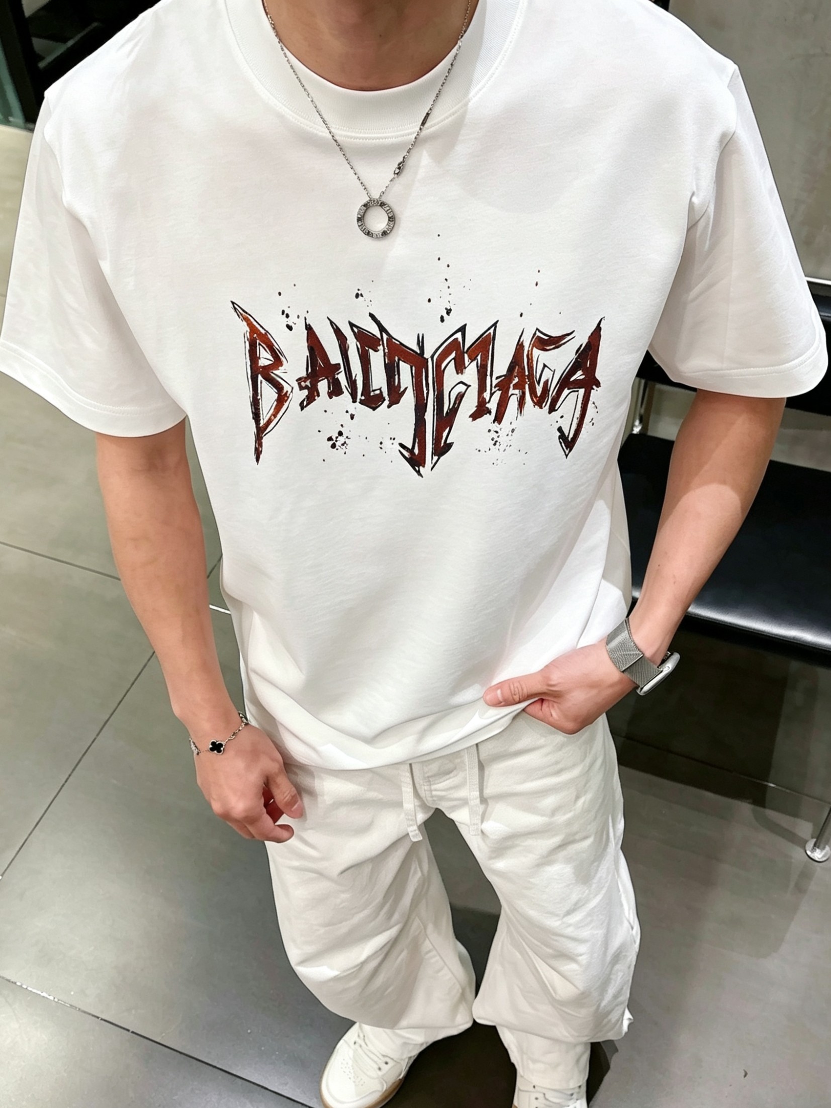 Bal*nciaga 巴黎世家2026春夏新款原单男士圆领短袖T恤 专柜同步售卖 ✨✨高端品质 高版本 