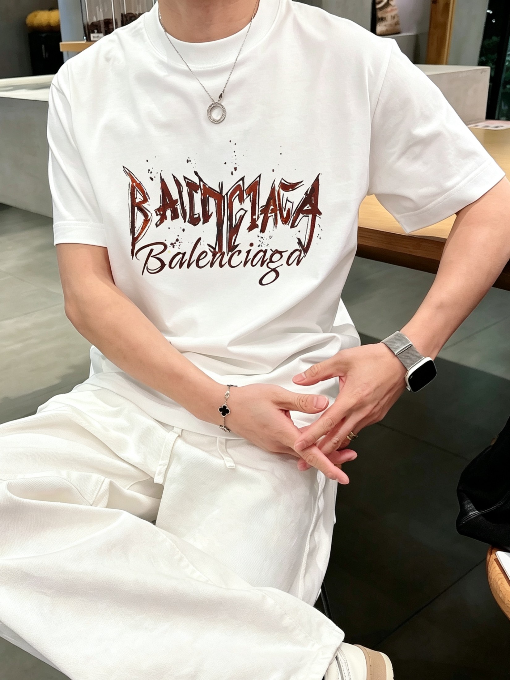 Bal*nciaga 巴黎世家2026春夏新款原单男士圆领短袖T恤 专柜同步售卖 ✨✨高端品质 高版本 