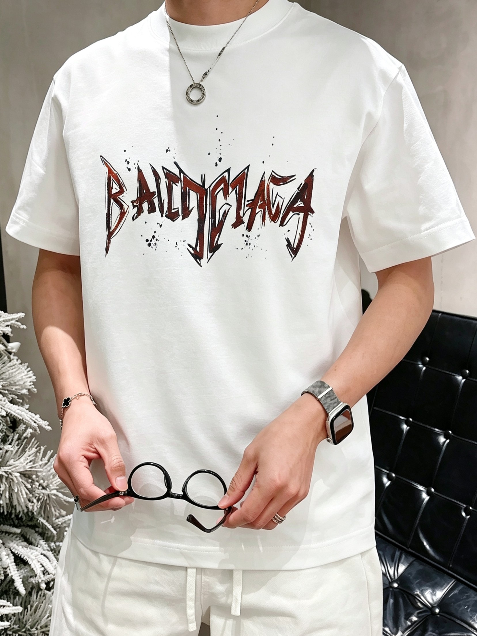 Bal*nciaga 巴黎世家2026春夏新款原单男士圆领短袖T恤 专柜同步售卖 ✨✨高端品质 高版本 