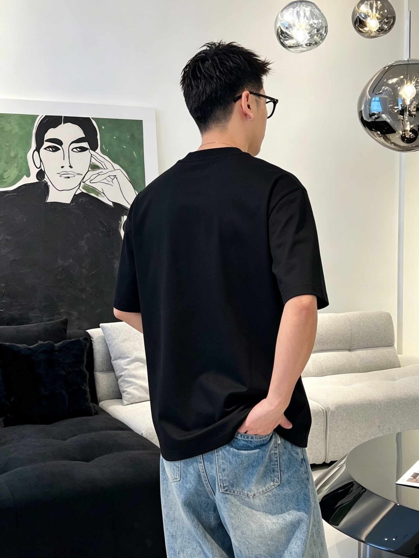 G*cci 古奇 2026原单男士圆领短袖T恤 独家专供春夏新款 专柜同步售卖 高端品质 高版本 OS版