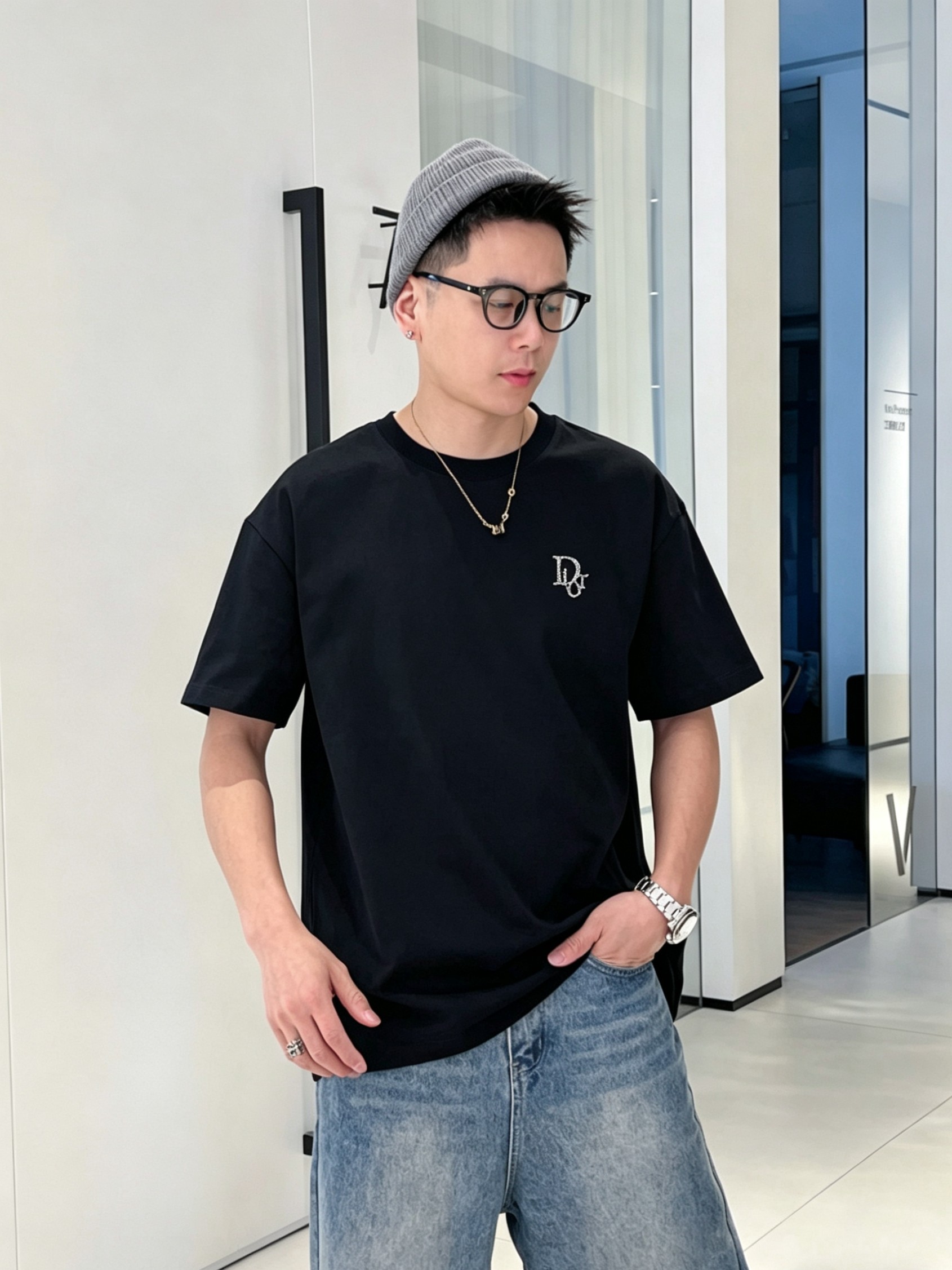 D*or 迪奥2026春夏新款原单男士圆领短袖T恤 🔥专柜同步售卖 ✨✨高端品质 高版本 OS版型阔版 