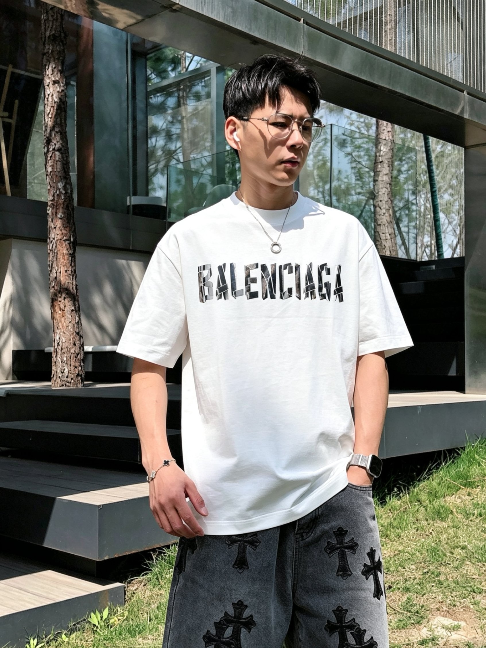 Bal*nciaga 巴黎世家2026春夏新款原单男士圆领短袖T恤 专柜同步售卖 🔥🔥爆款✨✨高端品质 
