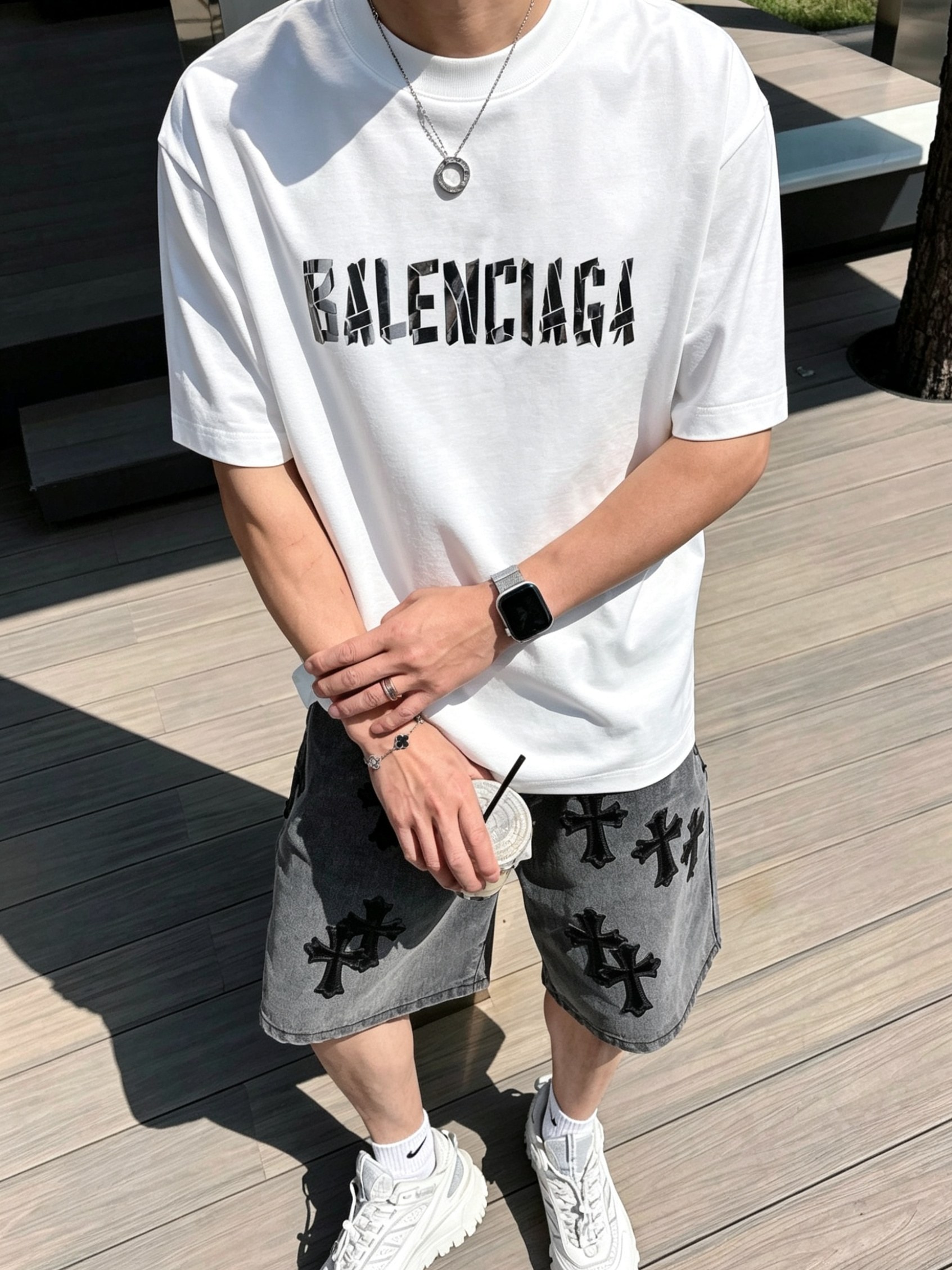 Bal*nciaga 巴黎世家2026春夏新款原单男士圆领短袖T恤 专柜同步售卖 🔥🔥爆款✨✨高端品质 