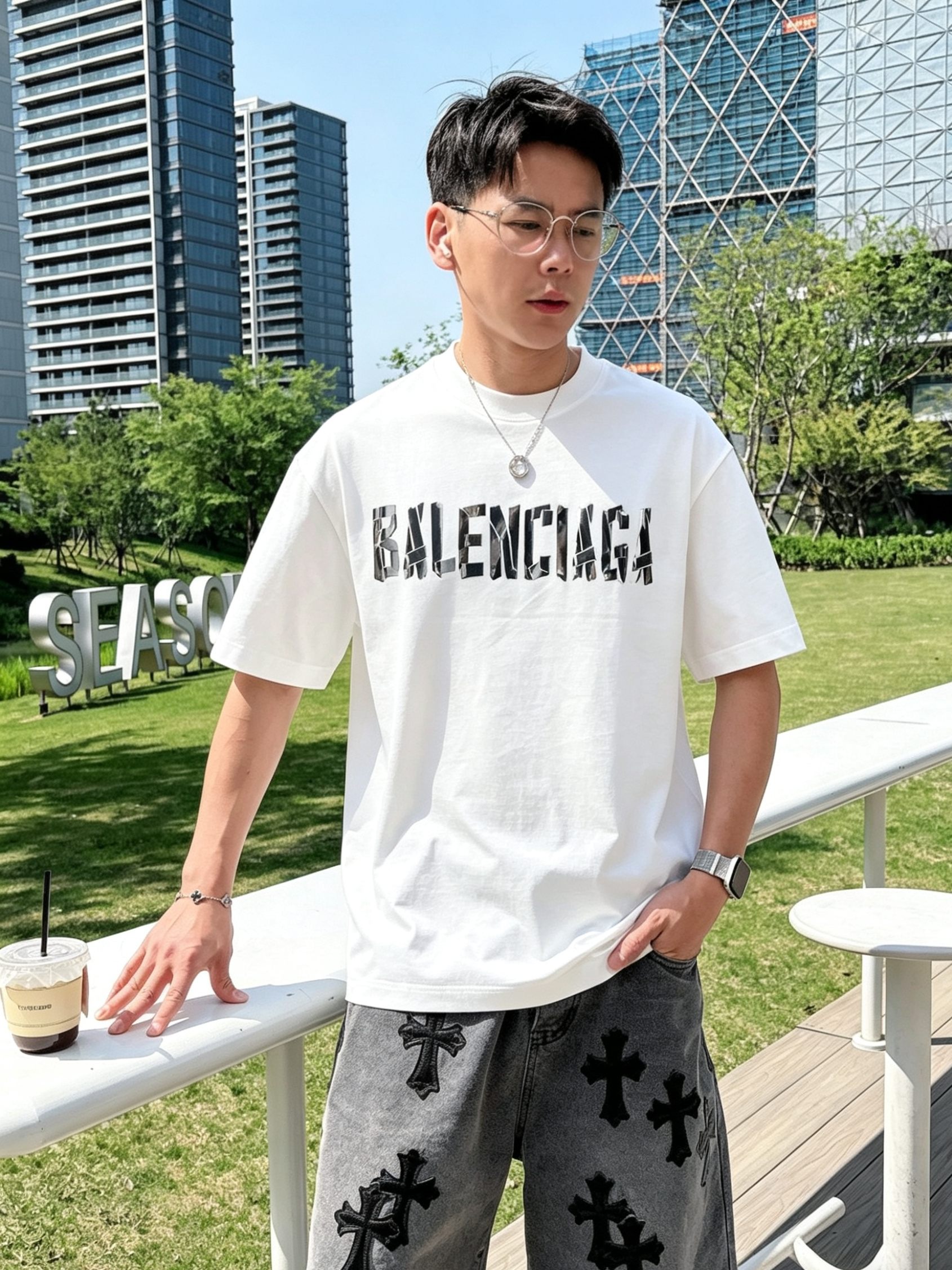 Bal*nciaga 巴黎世家2026春夏新款原单男士圆领短袖T恤 专柜同步售卖 🔥🔥爆款✨✨高端品质 
