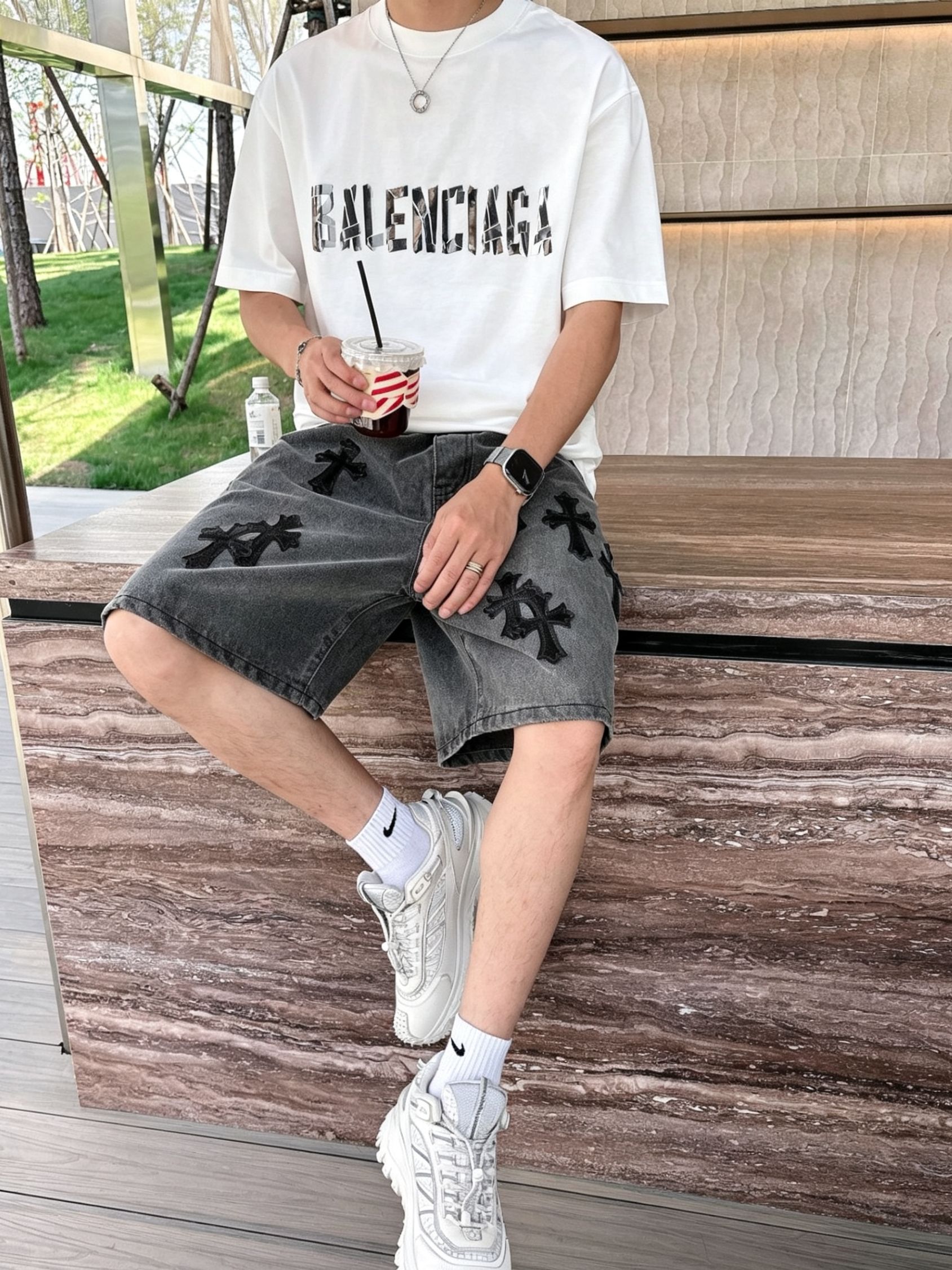 Bal*nciaga 巴黎世家2026春夏新款原单男士圆领短袖T恤 专柜同步售卖 🔥🔥爆款✨✨高端品质 