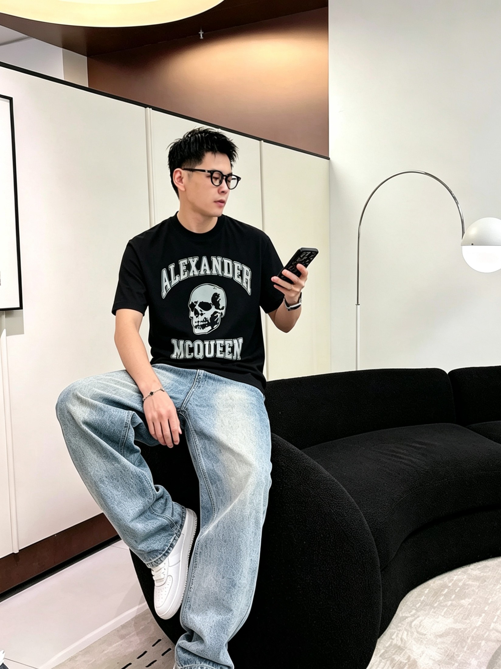 McQ*een 麦昆2026春夏新款原单男士圆领短袖T恤 🔥专柜同步售卖 ✨✨高端品质 高版本 OS版型