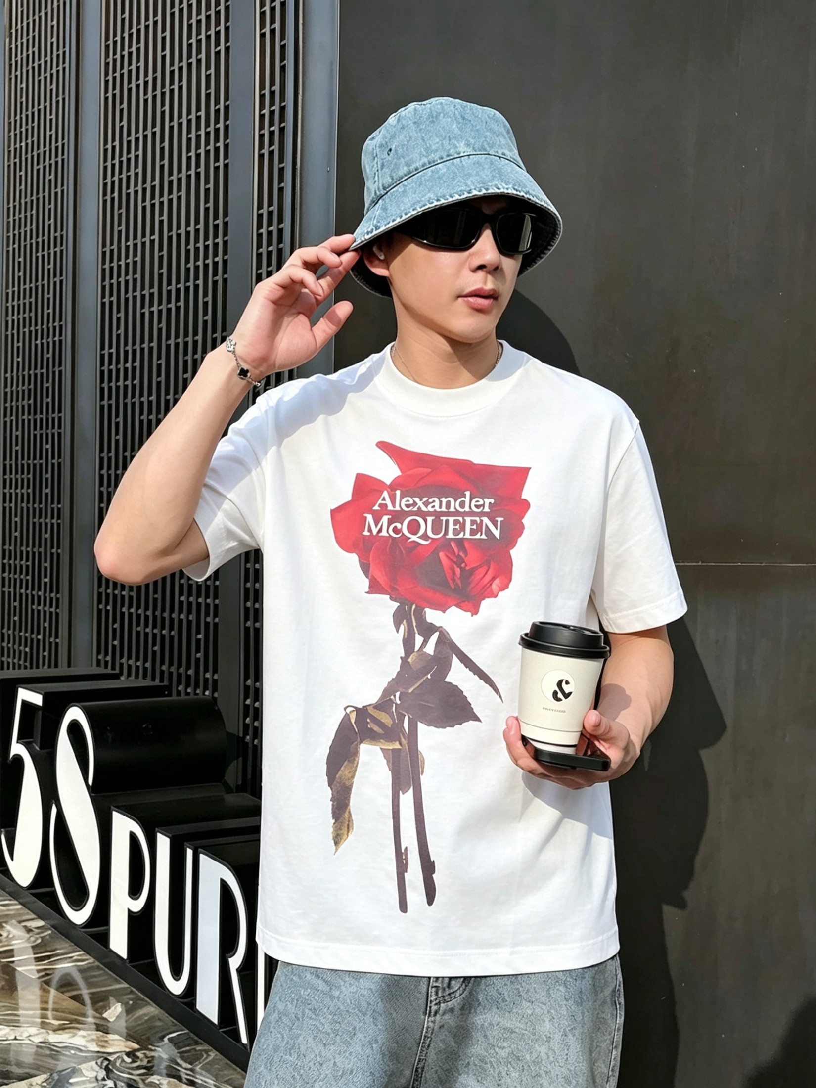 McQ*een 麦昆2026春夏新款原单男士圆领短袖T恤 专柜同步售卖 ✨✨高端品质 高版本 OS版型阔