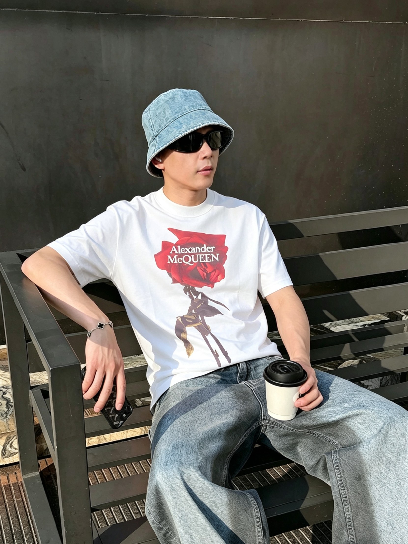 McQ*een 麦昆2026春夏新款原单男士圆领短袖T恤 专柜同步售卖 ✨✨高端品质 高版本 OS版型阔