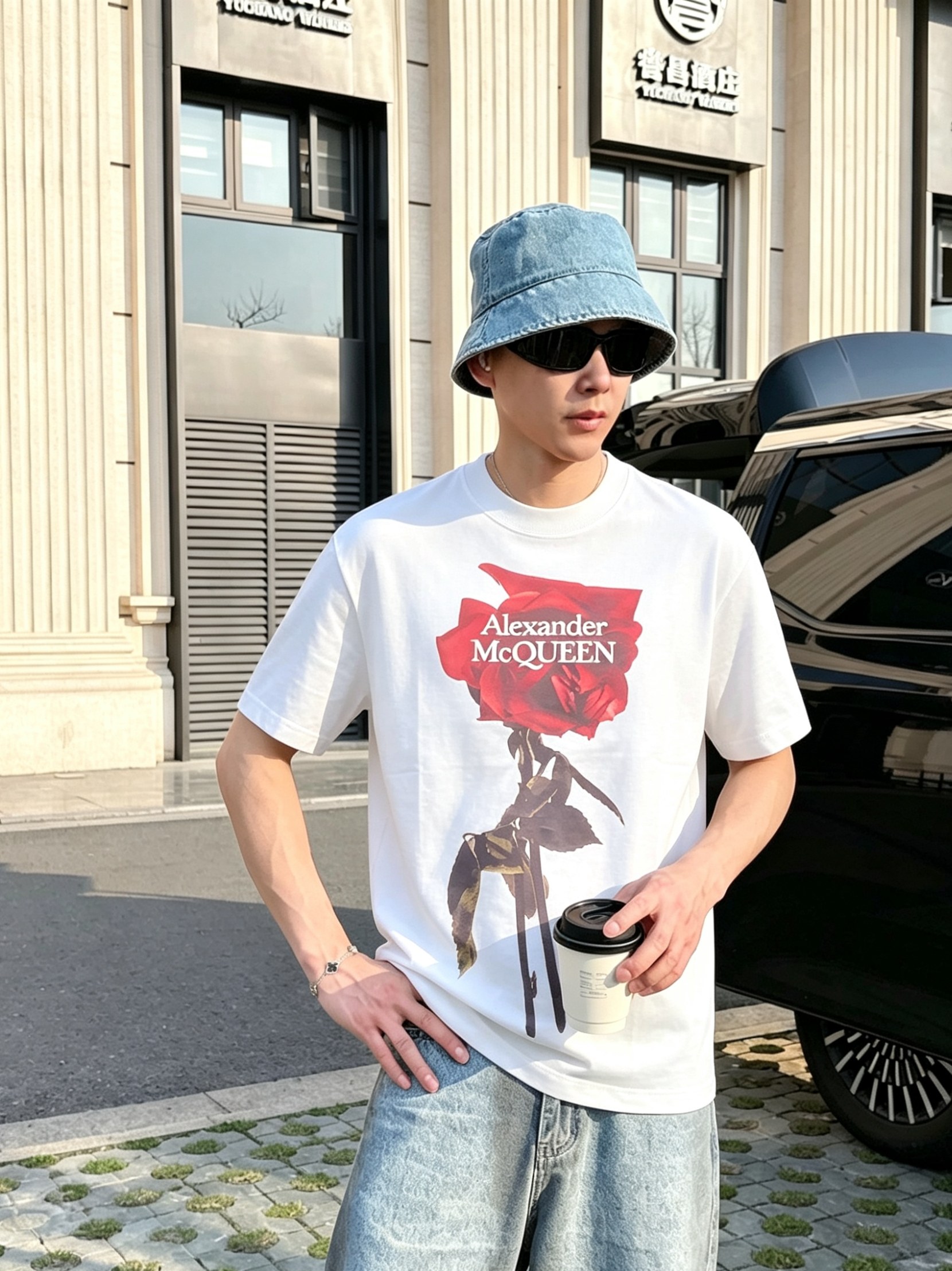 McQ*een 麦昆2026春夏新款原单男士圆领短袖T恤 专柜同步售卖 ✨✨高端品质 高版本 OS版型阔