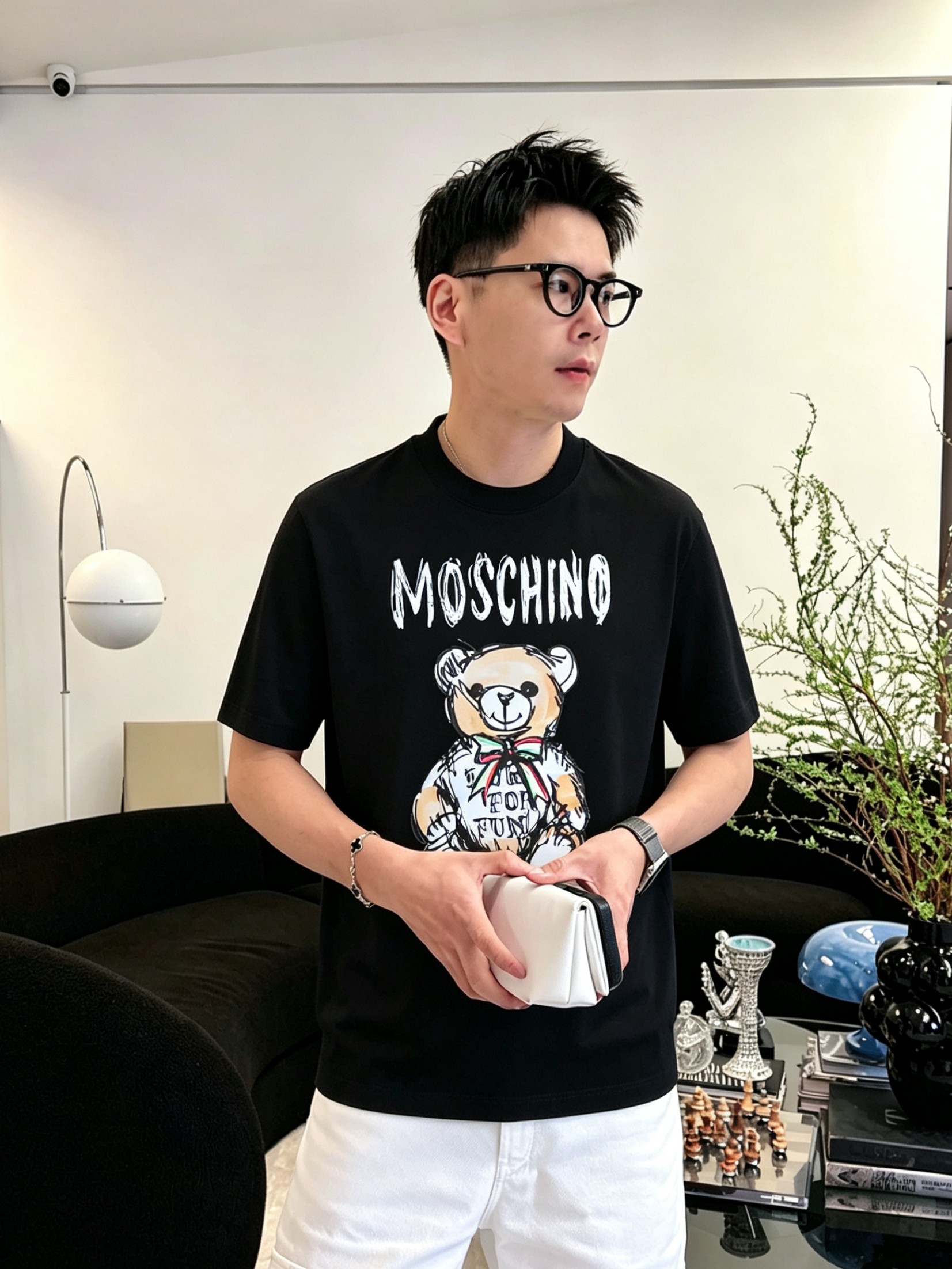 M*SCHINO 莫斯奇诺2026春夏新款原单男士圆领短袖T恤 🔥专柜同步售卖 ✨✨高端品质 高版本 O