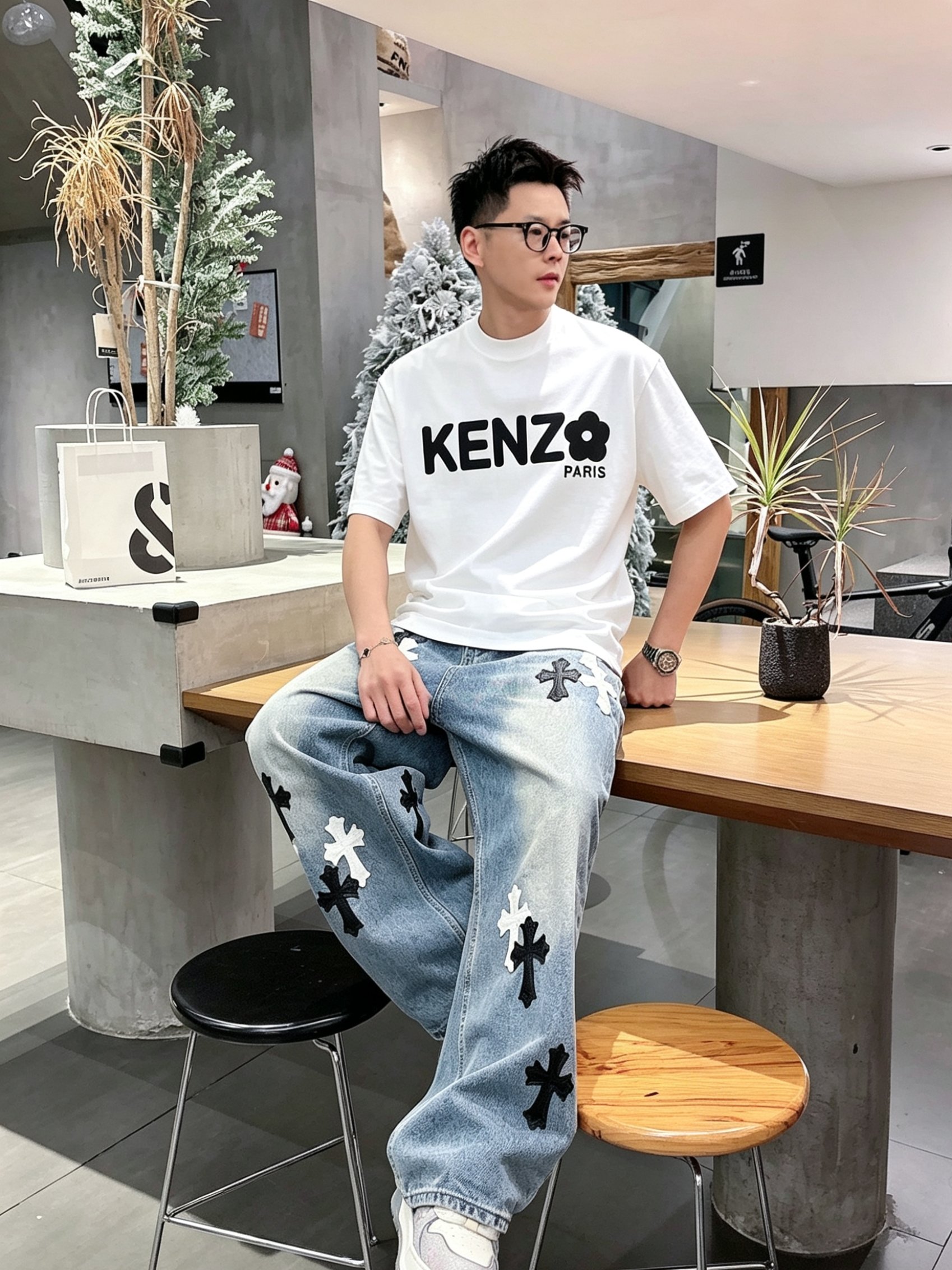 K*NZO 高田贤三2026春夏新款原单男士圆领短袖T恤 专柜同步售卖 ✨✨高端品质 时尚百搭爆款✨✨定