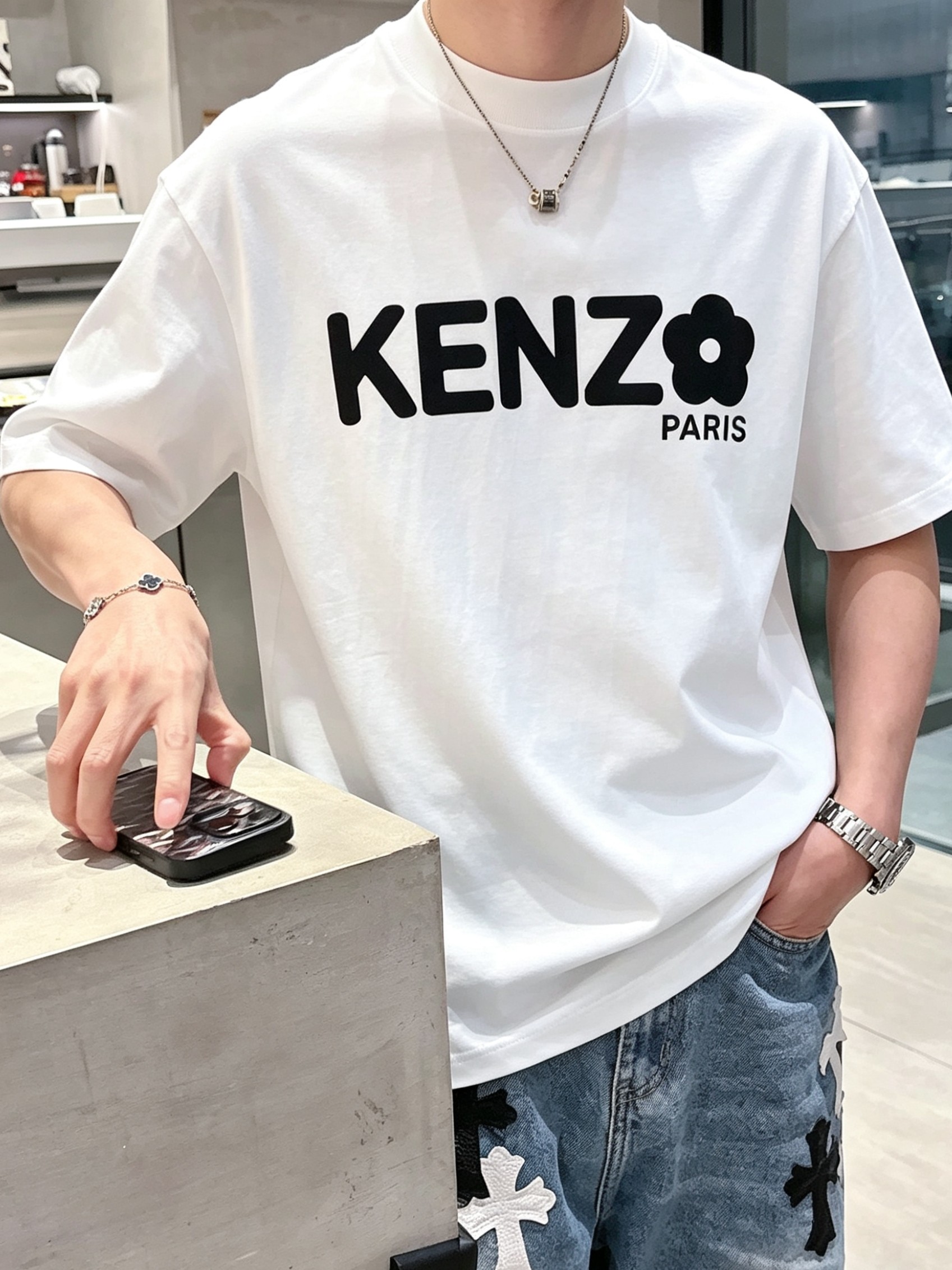 K*NZO 高田贤三2026春夏新款原单男士圆领短袖T恤 专柜同步售卖 ✨✨高端品质 时尚百搭爆款✨✨定