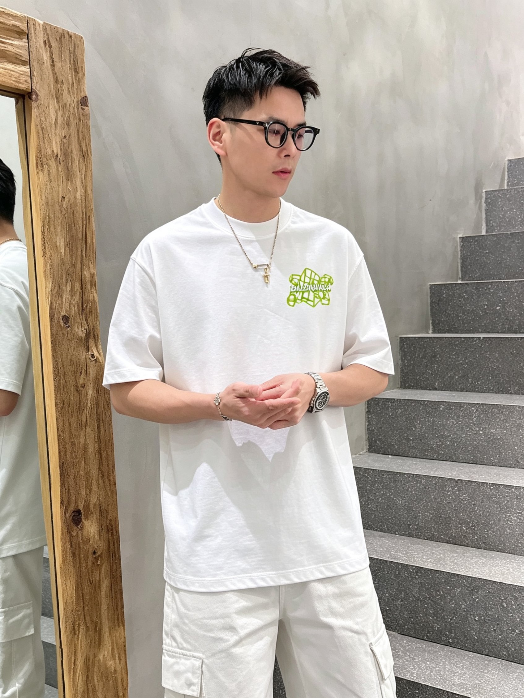 Bal*nciaga 巴黎世家2026春夏新款原单男士圆领短袖T恤 专柜同步售卖 🔥🔥爆款✨✨高端品质 