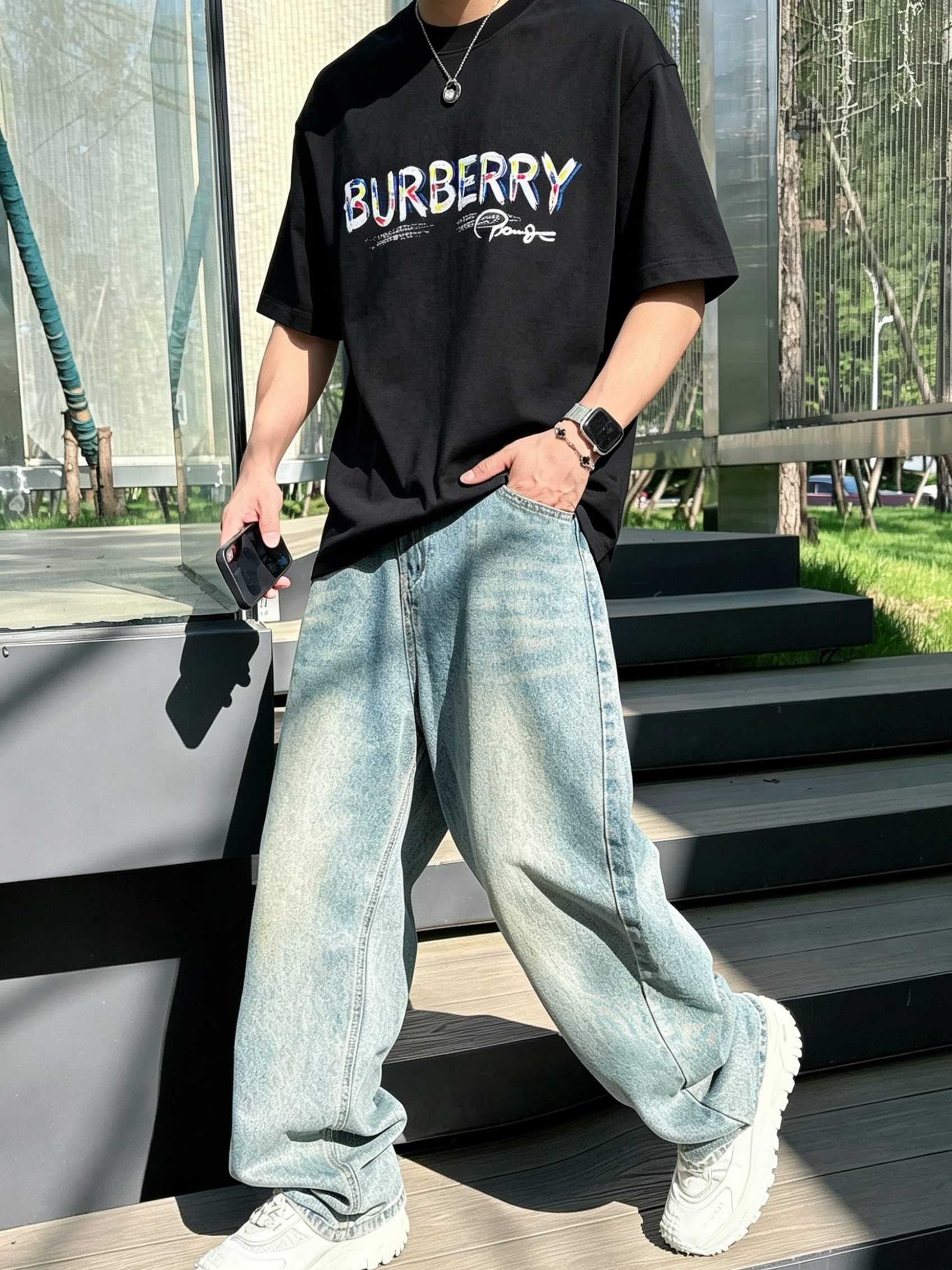 BURBE** 巴宝莉2026春夏新款原单男士圆领短袖T恤 🔥专柜同步售卖 ✨✨高端品质 高版本 爆款✨