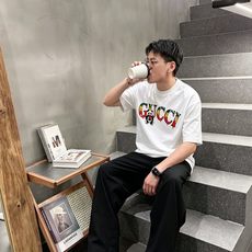 G*cci 古奇 2026原单男士圆领短袖T恤 独家专供春夏新款 专柜同步售卖 高端品质 高版本 OS版 G*cci 古奇 2026原单男士圆领短袖T恤 独家专供春夏新款 专柜同步售卖 高端品质 高版本 OS版