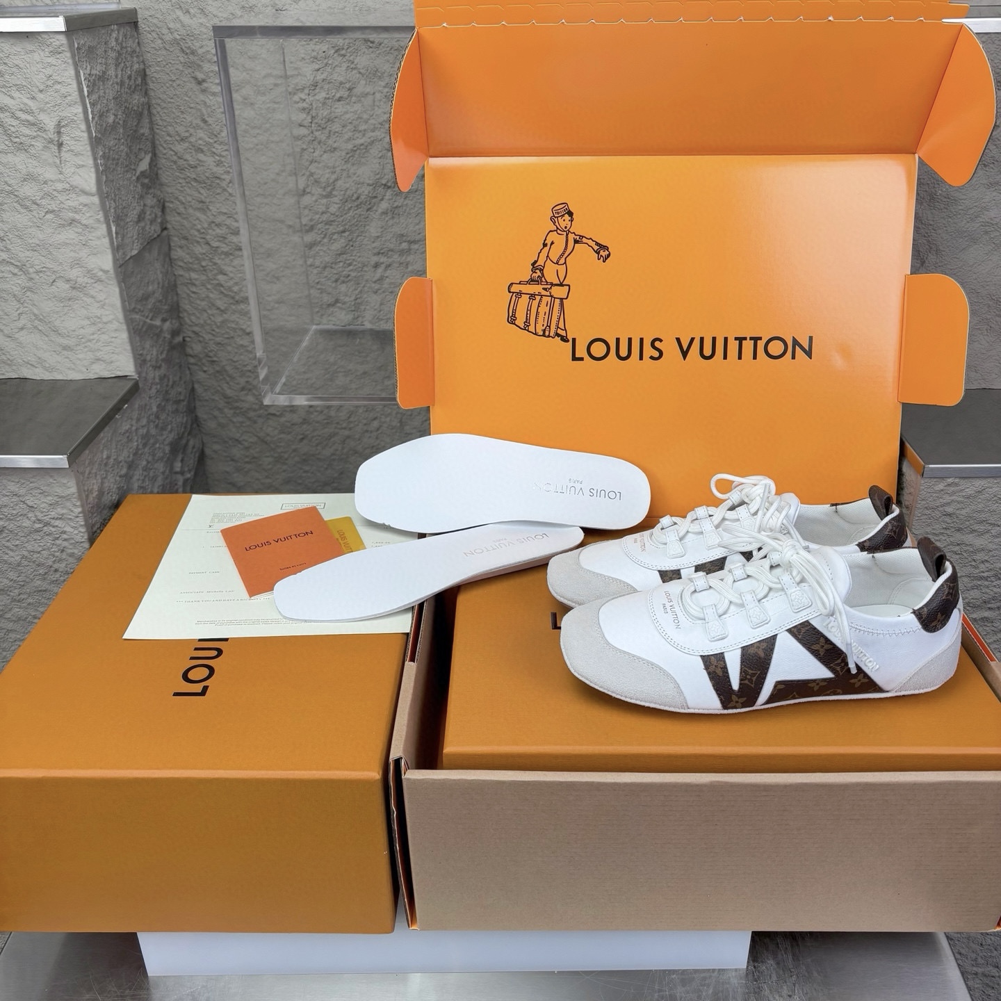 Louis Vuitton Women's Sneakerina Trainer Shoes - Round Toe, Low Top 3 i1747341699590 2702 0 1