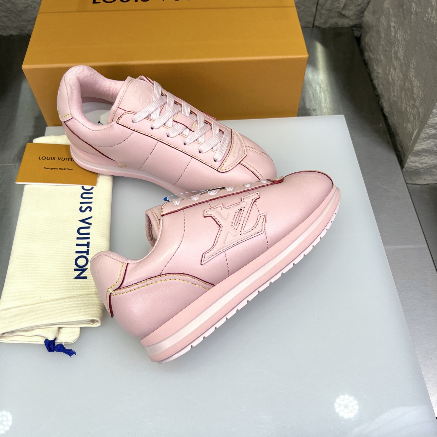 Louis Vuitton x Nigo Leather Sneaker Pink Casual Shoes 5 i1754947036227 1347 0 7