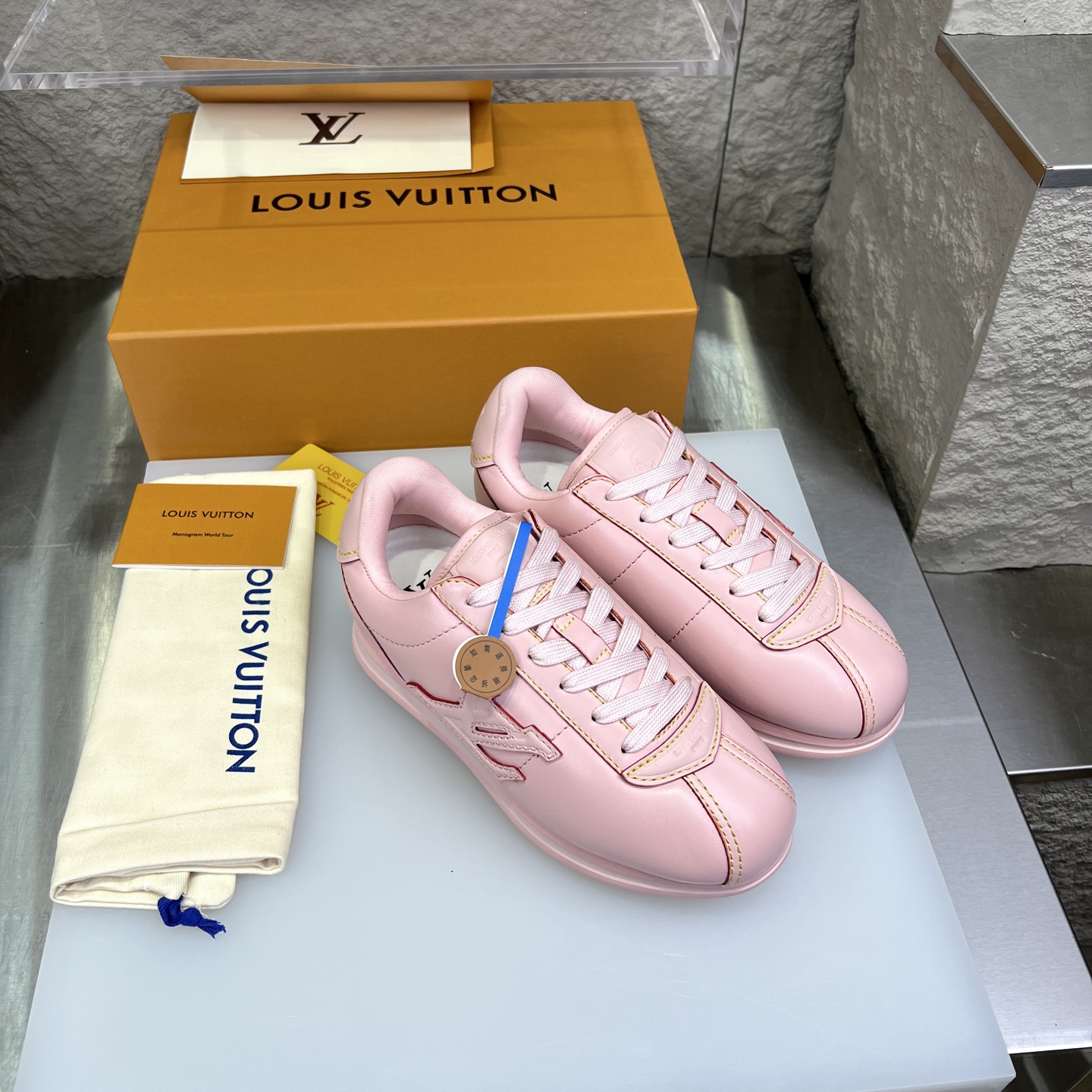 Louis Vuitton x Nigo Leather Sneaker Pink Casual Shoes 4 i1754947036227 3623 0 1