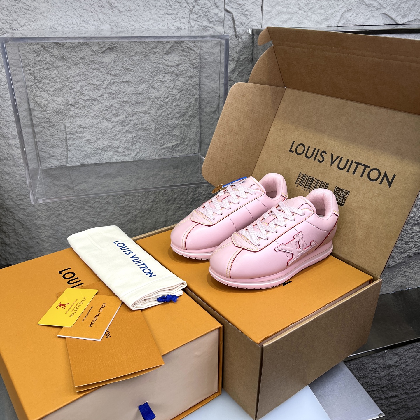 Louis Vuitton x Nigo Leather Sneaker Pink Casual Shoes 3 i1754947038579 3083 0 8
