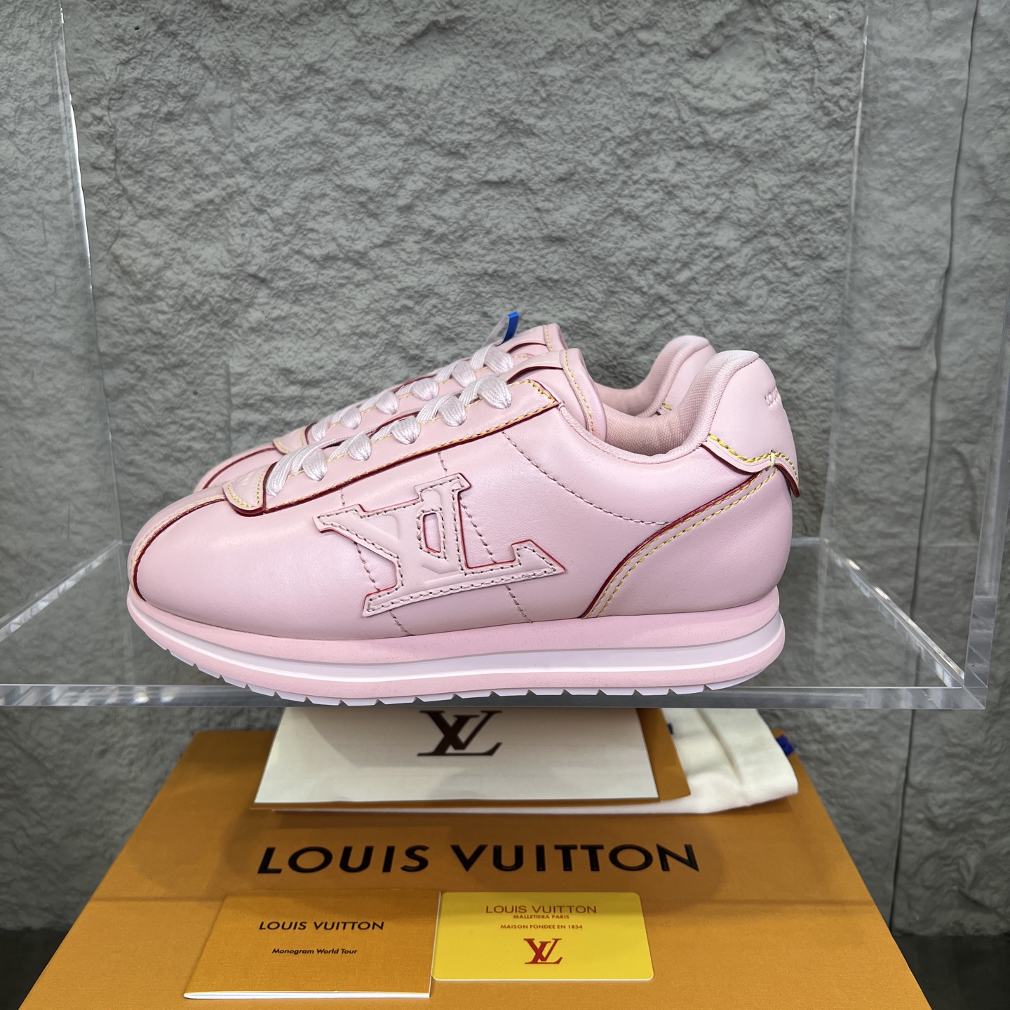 Louis Vuitton x Nigo Leather Sneaker Pink Casual Shoes 2 i1754947038731 3661 0 0