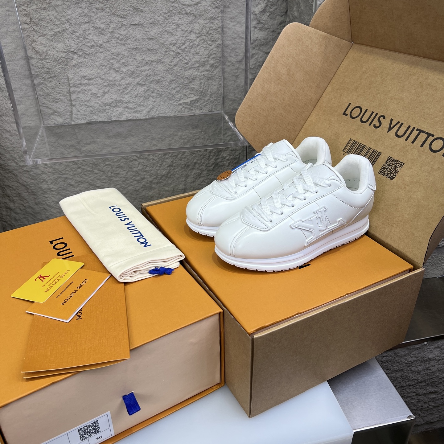 Louis Vuitton x Nigo Buttersoft FW25 White Leather Low-Top Sneakers 3 i1754947244510 2540 0 1
