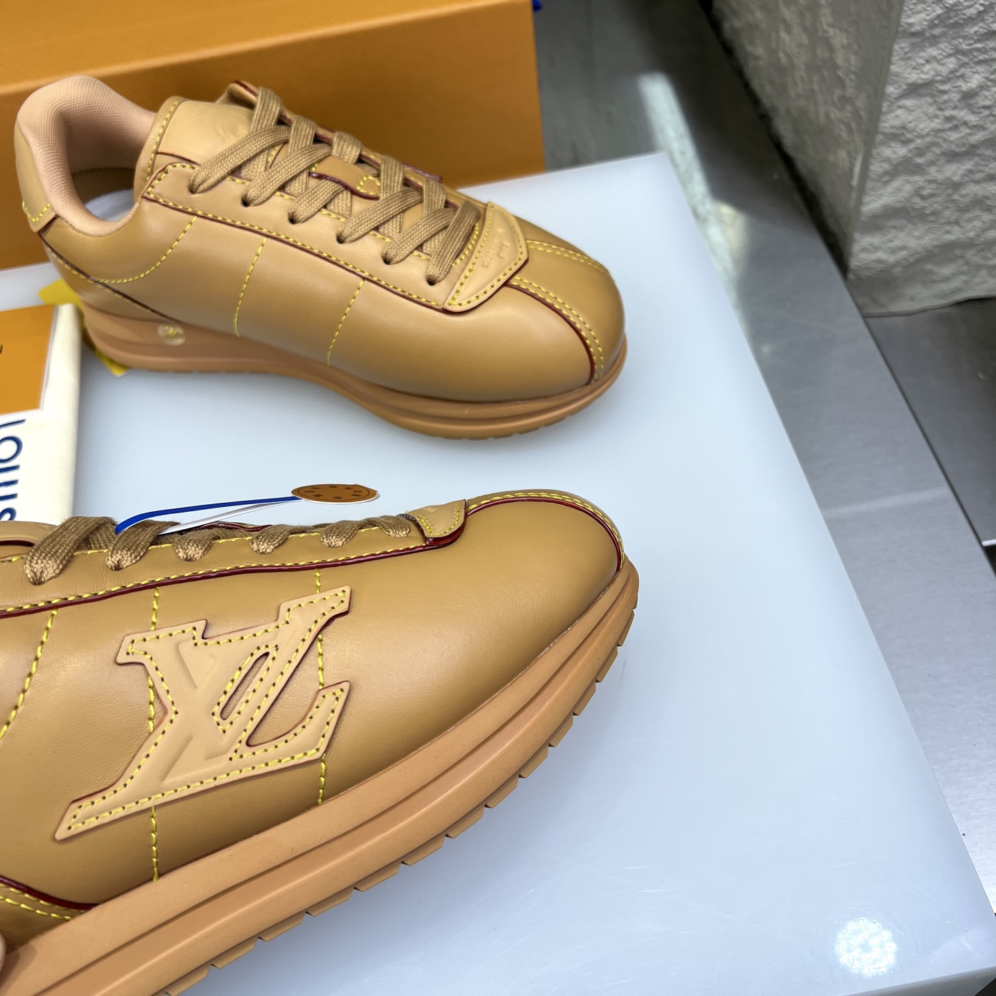 Louis Vuitton x Nigo Buttersoft Leather Sneakers - Tan, Low Top, Lace-Up 6 i1754947511728 9449 0 4