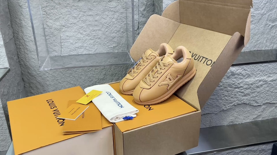 Louis Vuitton x Nigo Buttersoft FW25 Leather Sneakers - Unisex Casual Shoes