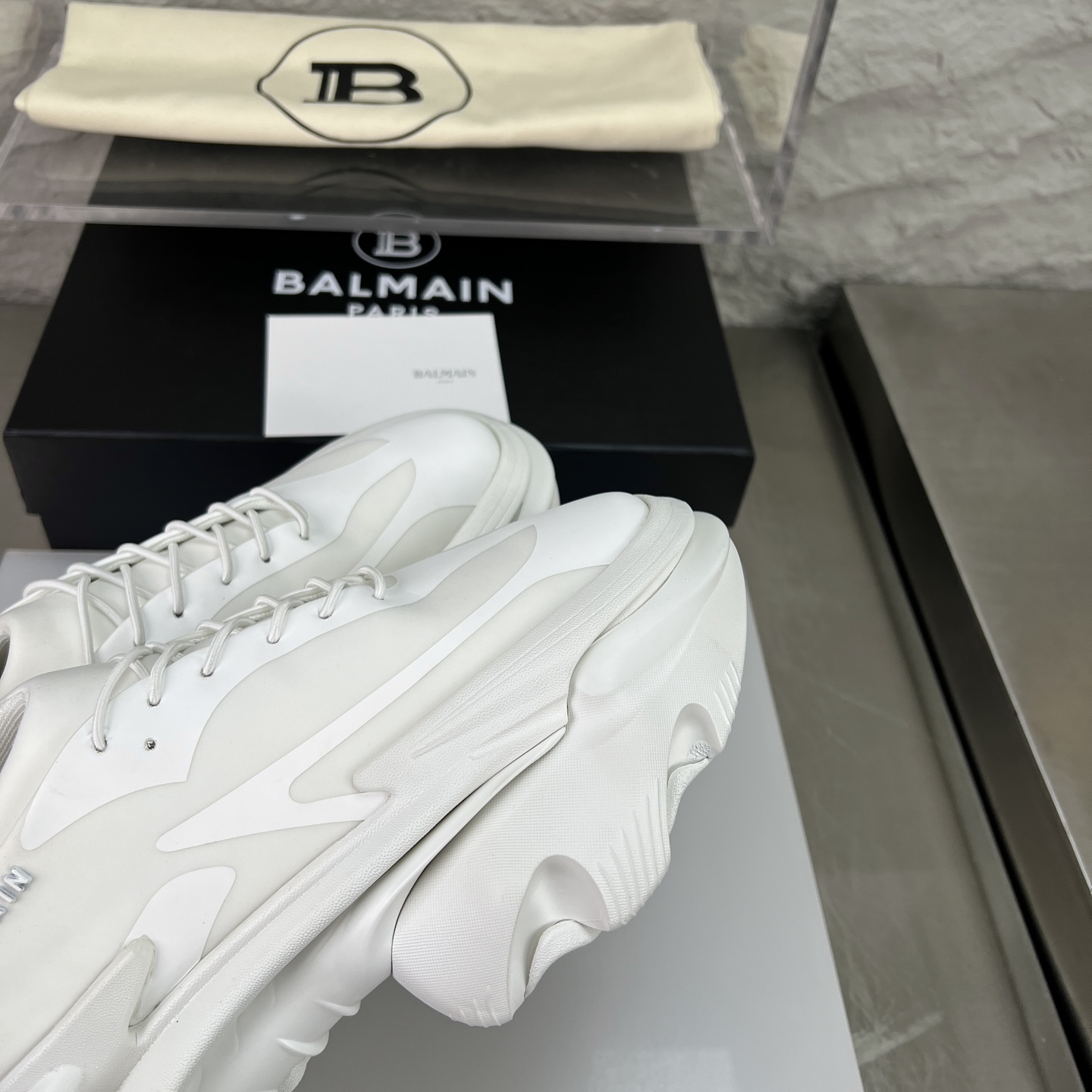 Balmain White B-Bold Chunky Sneakers - Size 35 to 46 7 i1756590147180 2522 0 2