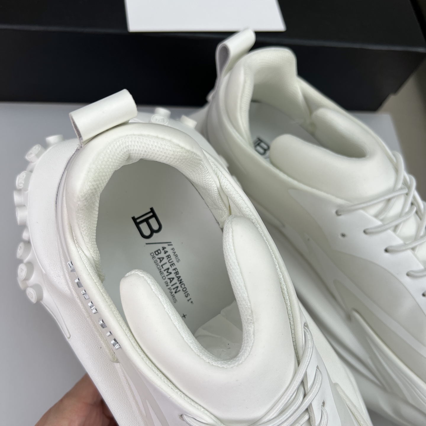 Balmain White B-Bold Chunky Sneakers - Size 35 to 46 8 i1756590149530 2353 0 4