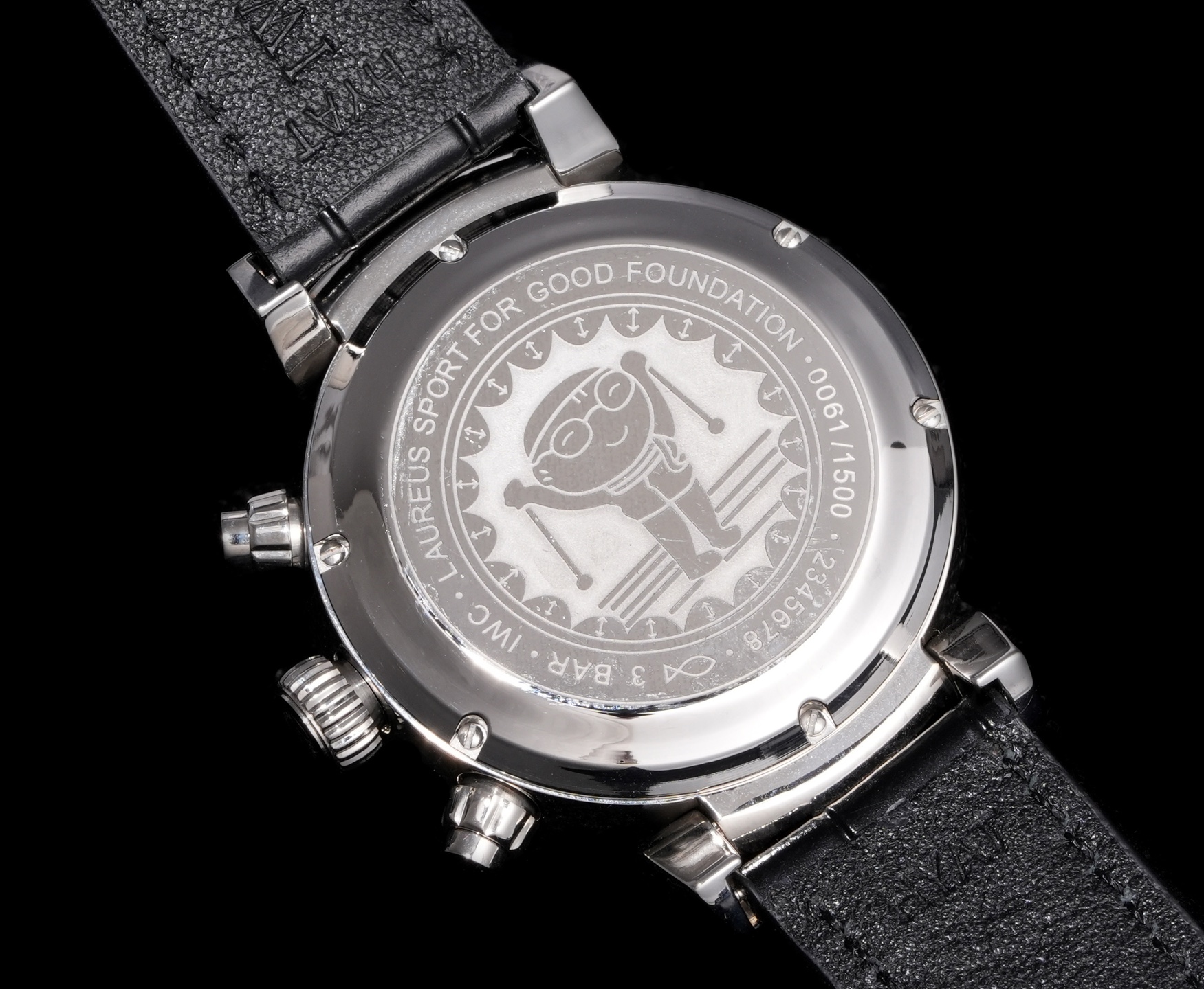 IWC Laureus Special Edition Watch: Shell Steel, Sapphire Crystal, 7750 Movement, Limited Edition Children’s Painting Design - 图片 9