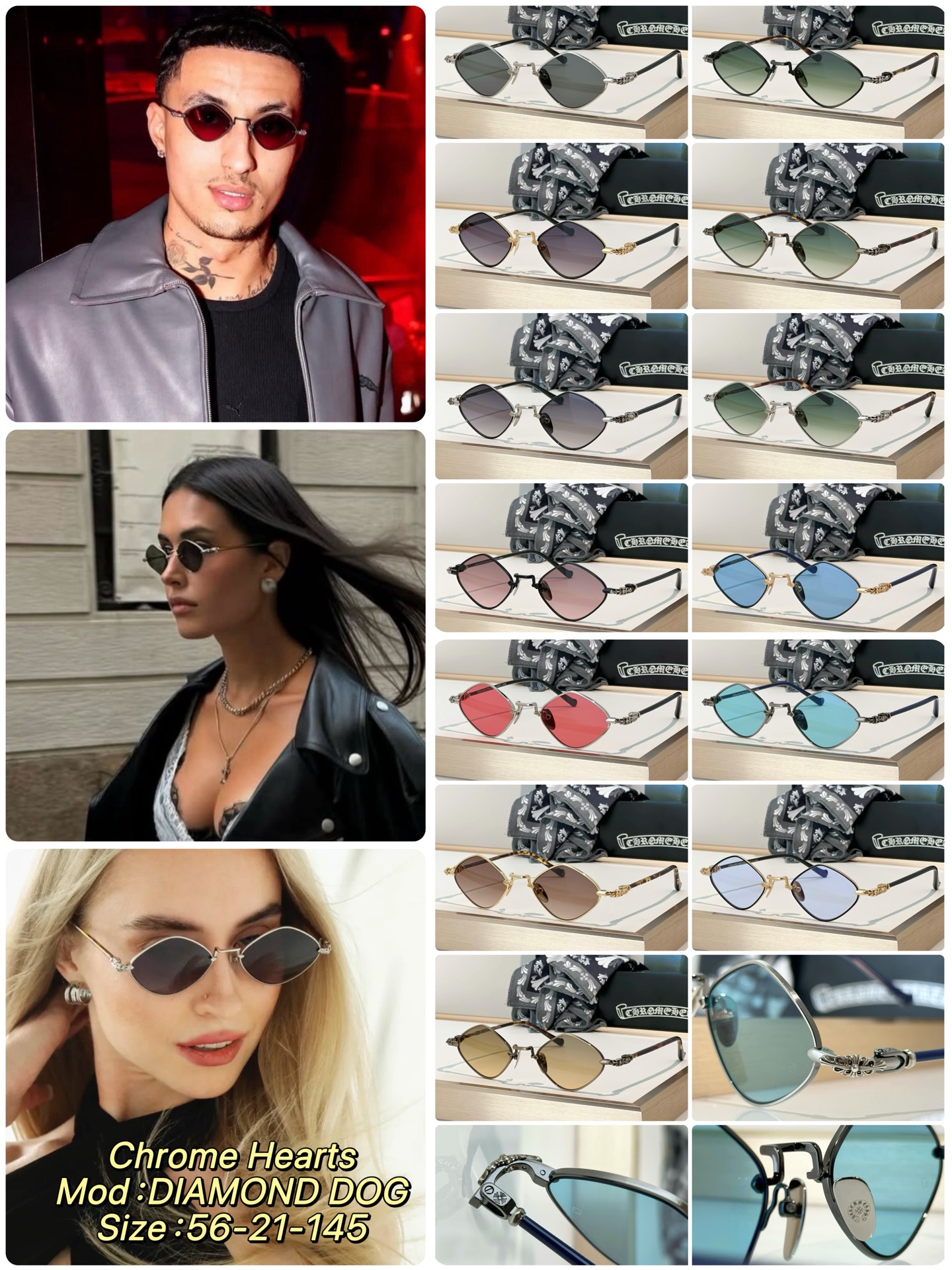 Chrome Hearts Sunglasses DIAMOND