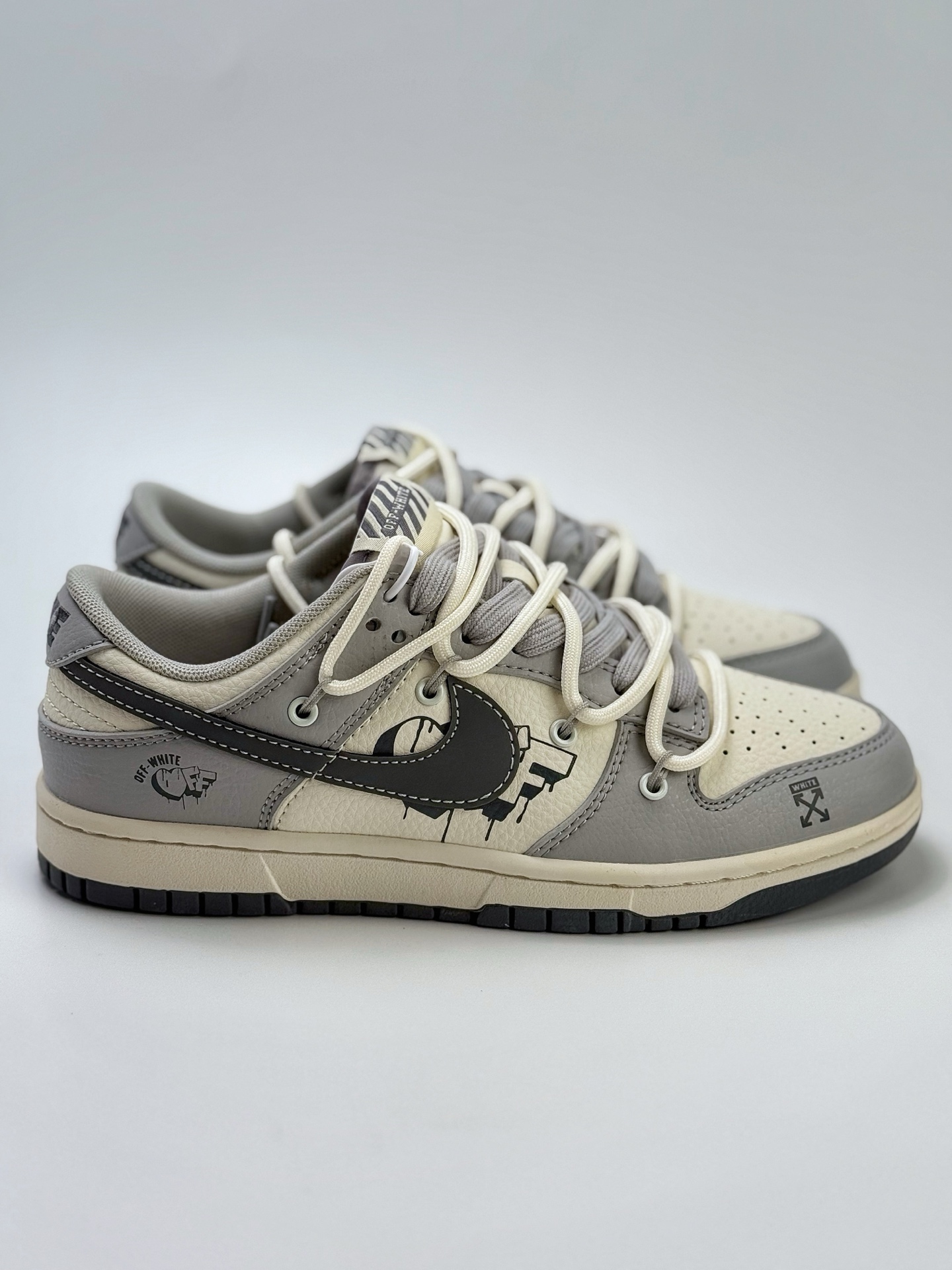 Nike SB Dunk Low x OFF-WHITE 白灰绑带 DM6868-078