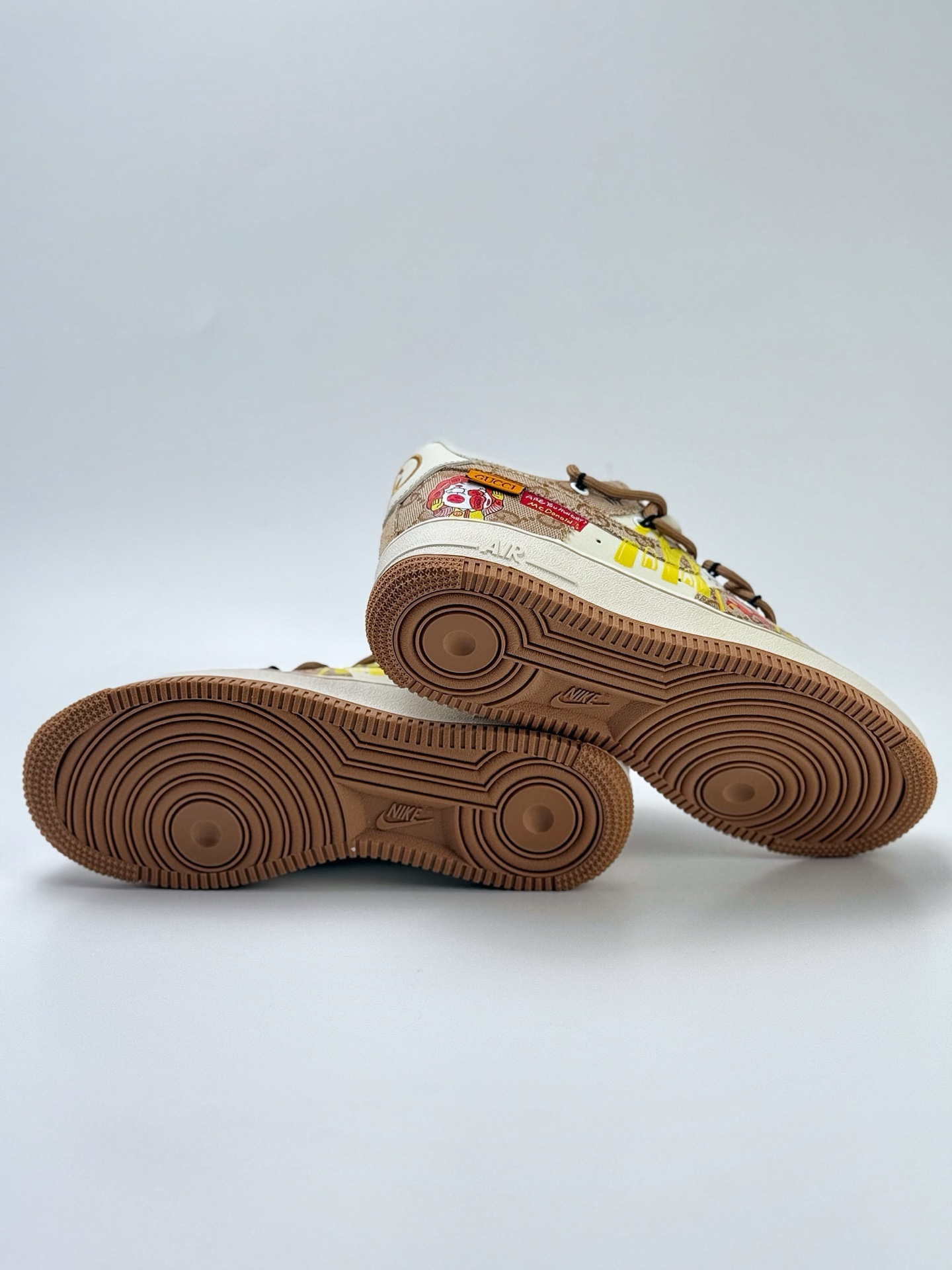 Nike Air Force 1 Low 07 x GUCCI 白黄帆布绑带 BD0077-111