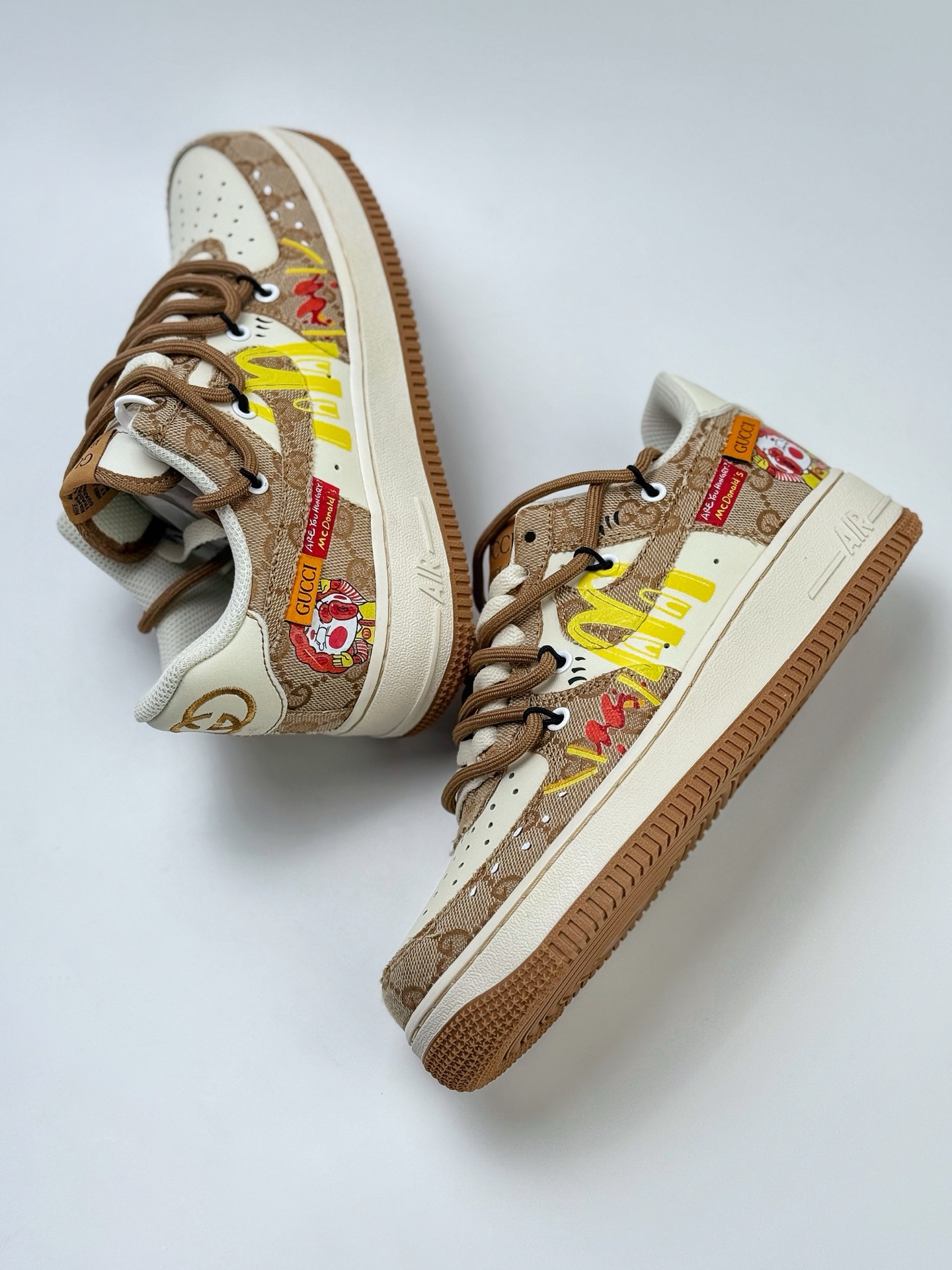 Nike Air Force 1 Low 07 x GUCCI 白黄帆布绑带 BD0077-111