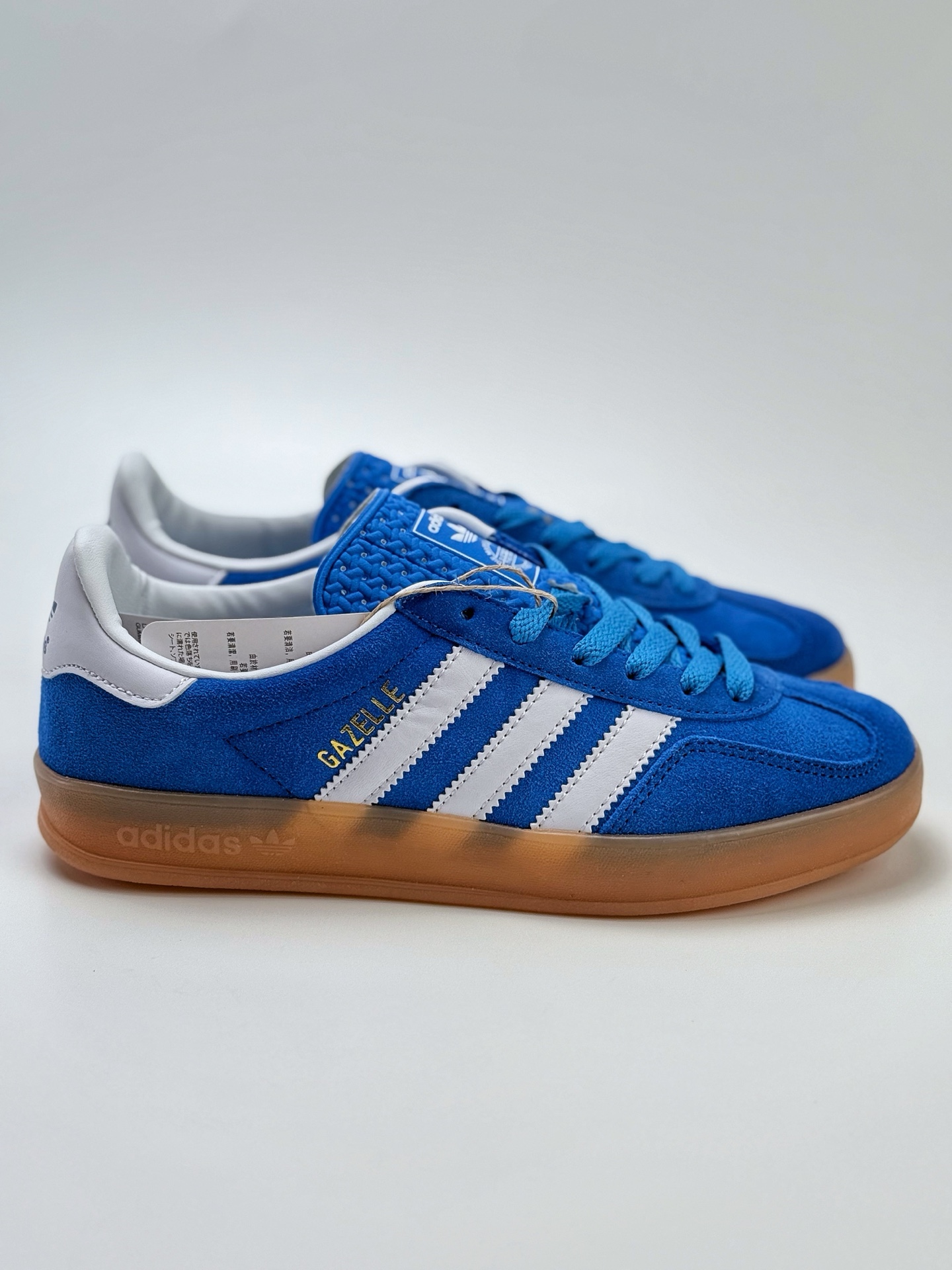 160 adidas Originals Gazelle INdoor 蓝白 三叶草休闲防滑耐磨低帮板鞋 JI2061