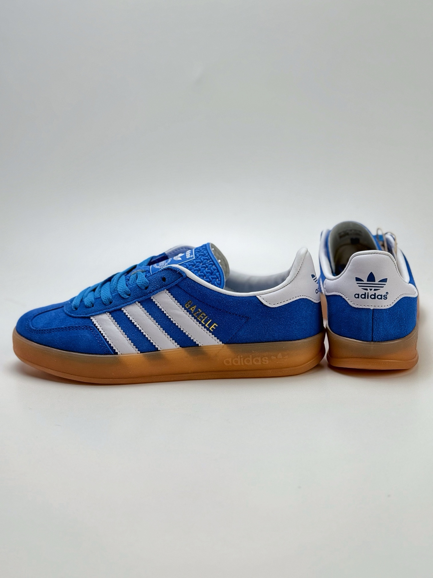 160 adidas Originals Gazelle INdoor 蓝白 三叶草休闲防滑耐磨低帮板鞋 JI2061