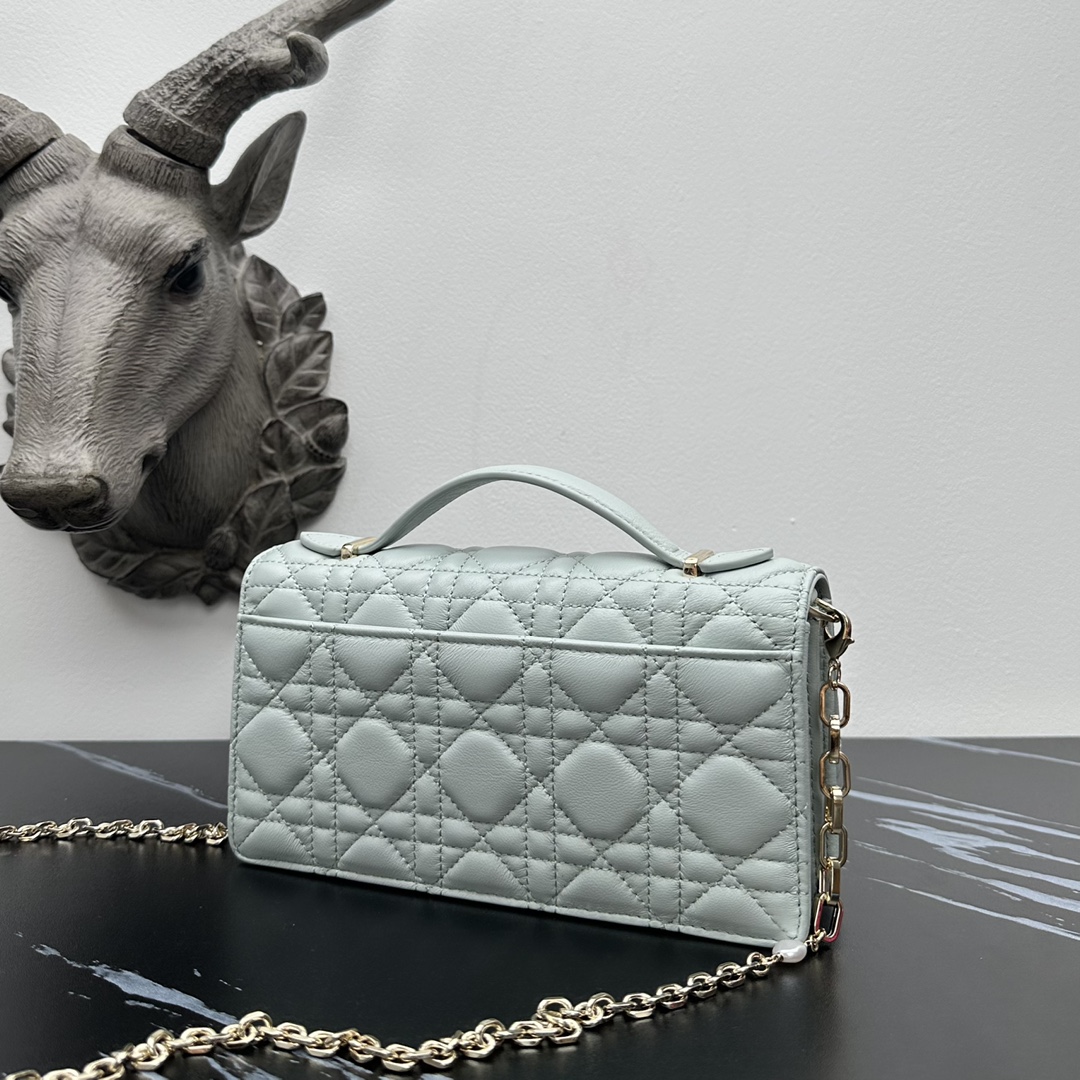 Dior lady handle chain/clutch bag