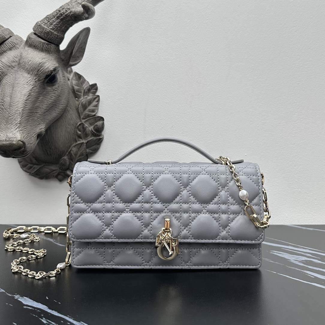 Dior lady handle chain/clutch bag