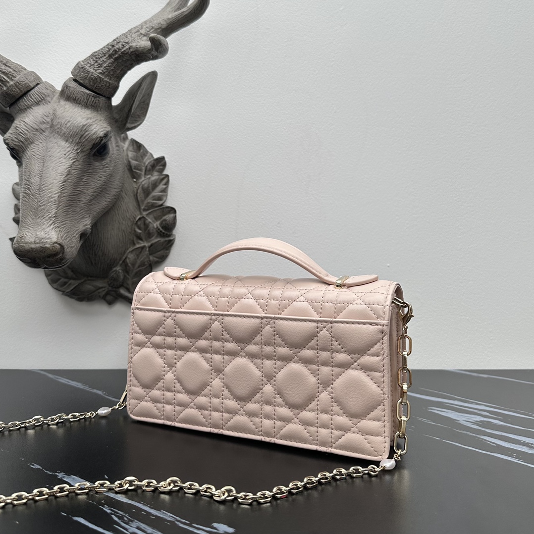 Dior lady handle chain/clutch bag