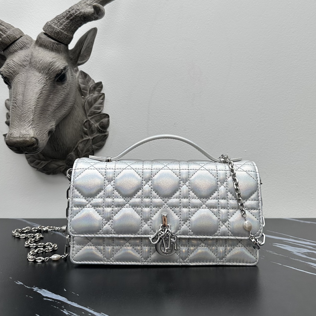 Dior lady handle chain/clutch bag