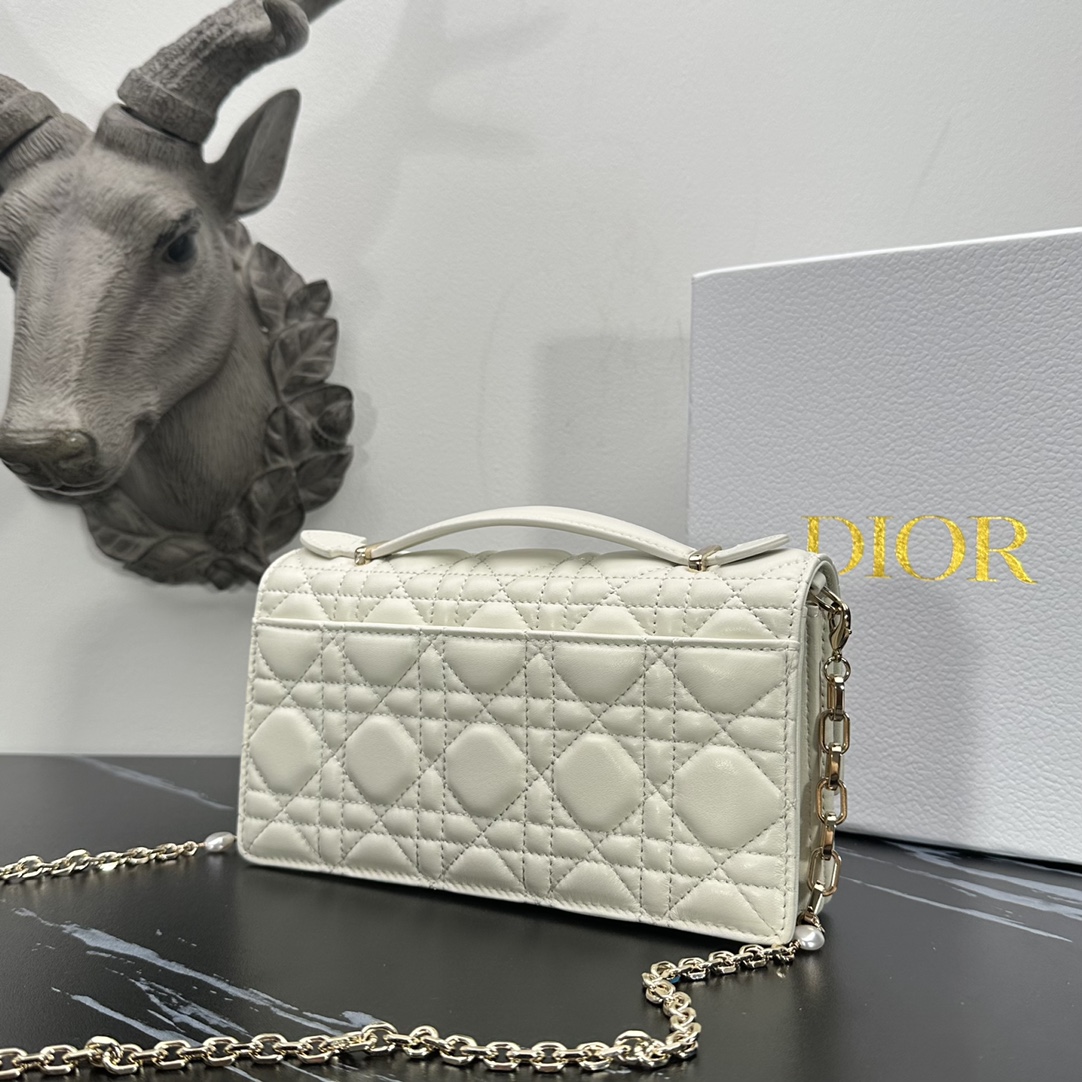 Dior lady handle chain/clutch bag