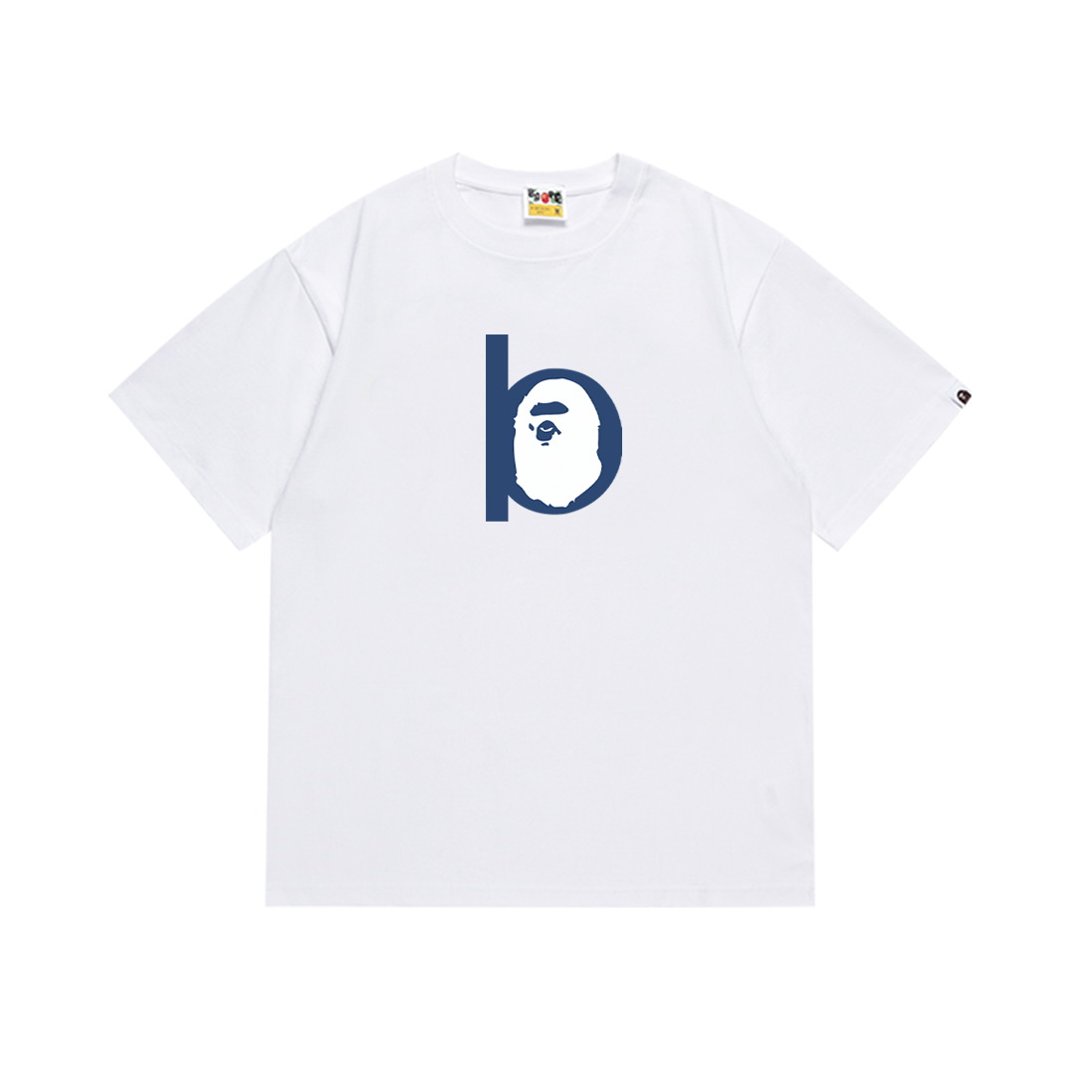 BAPE Ape Head Classic Alphabet T-Shirt in Black & White – Top Version - 图片 4